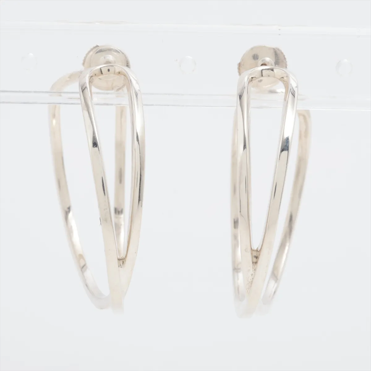 hoop earrings, 925 sterling silver, 15.1g, — view 2