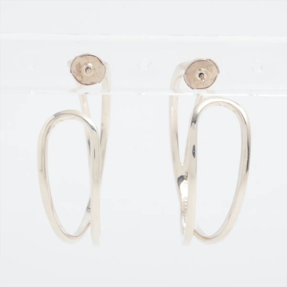hoop earrings, 925 sterling silver, 15.1g, — view 3