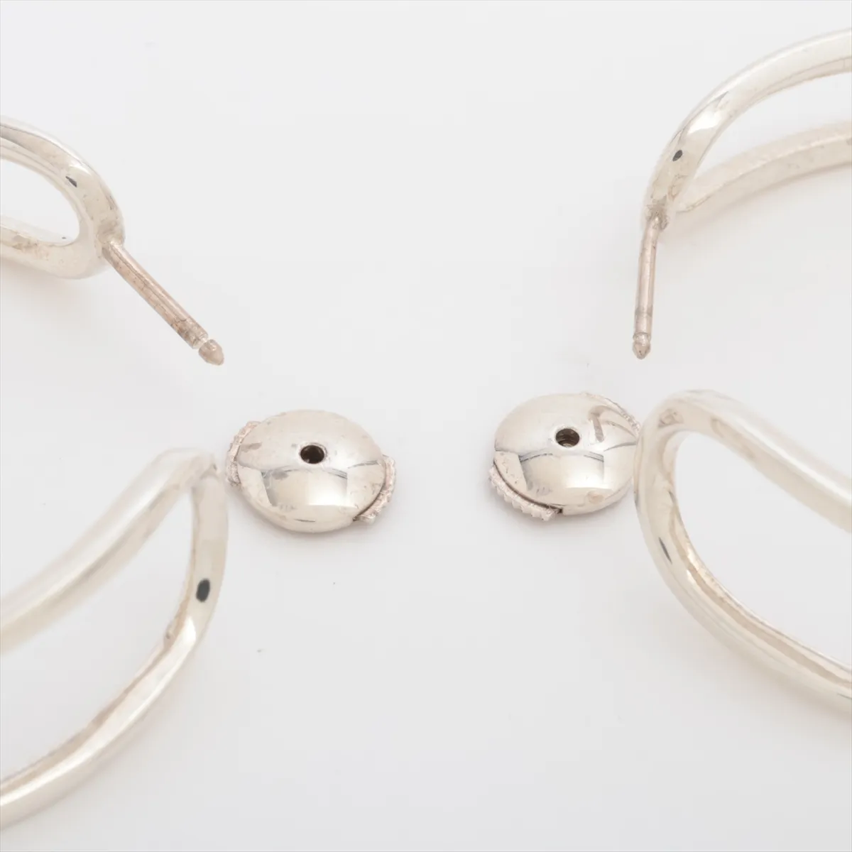 hoop earrings, 925 sterling silver, 15.1g, — view 4