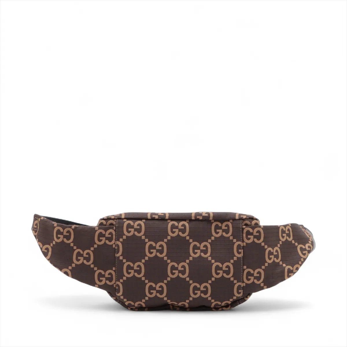 GG Nylon x Leather Waist Pouch Brown 767934 — view 2