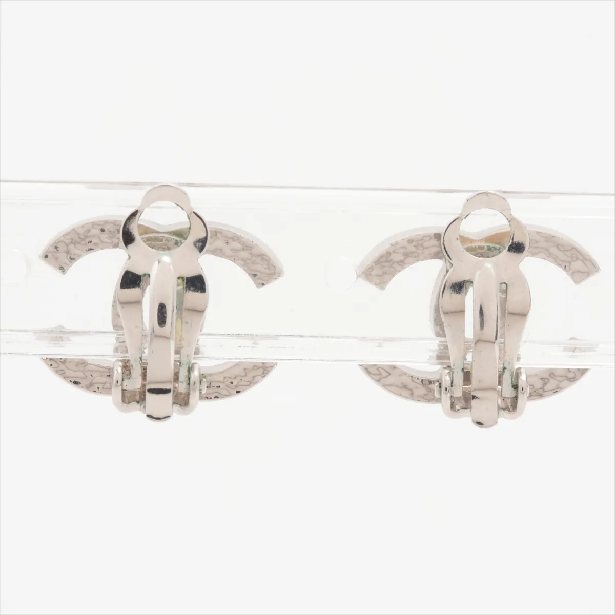 Cocomark 04A Earrings (for both ears) Metal Black x Silver — view 2