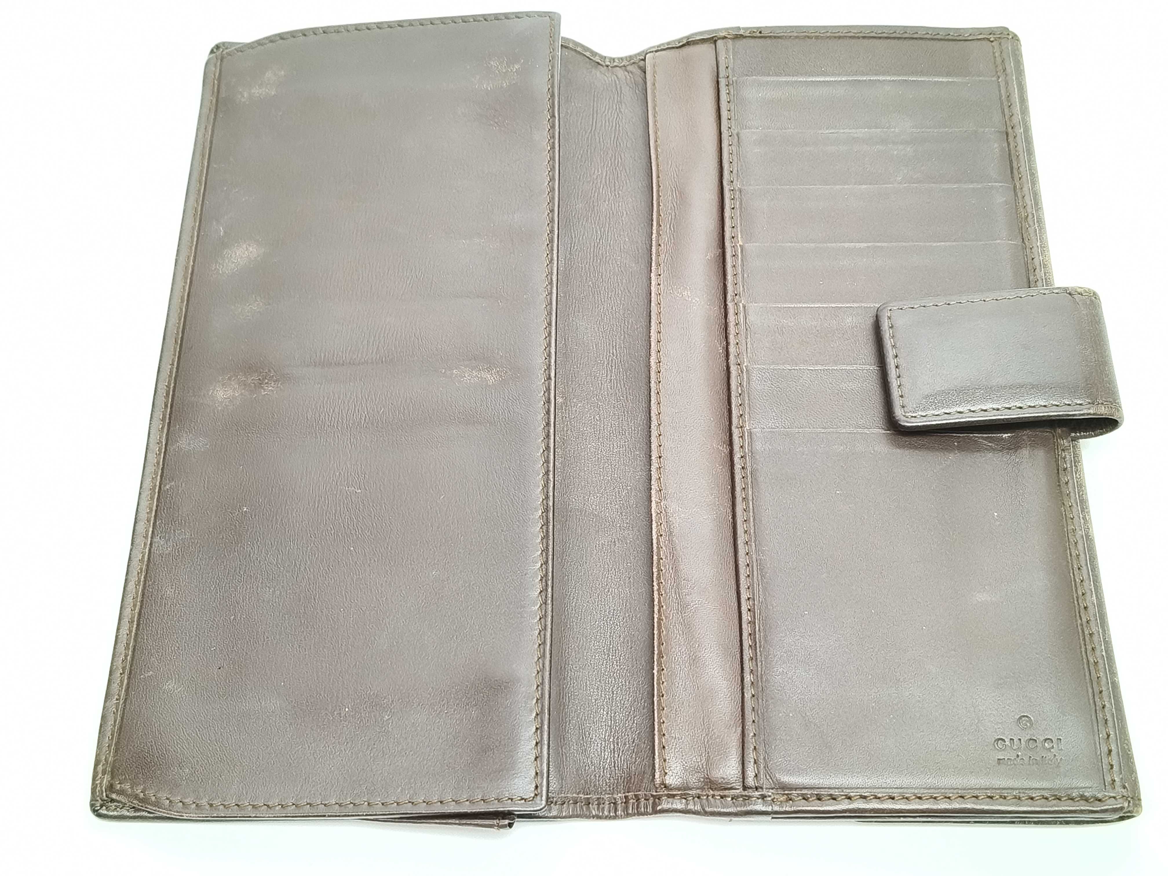 GG Canvas Long Wallet, All-over Pattern, Camel — view 11