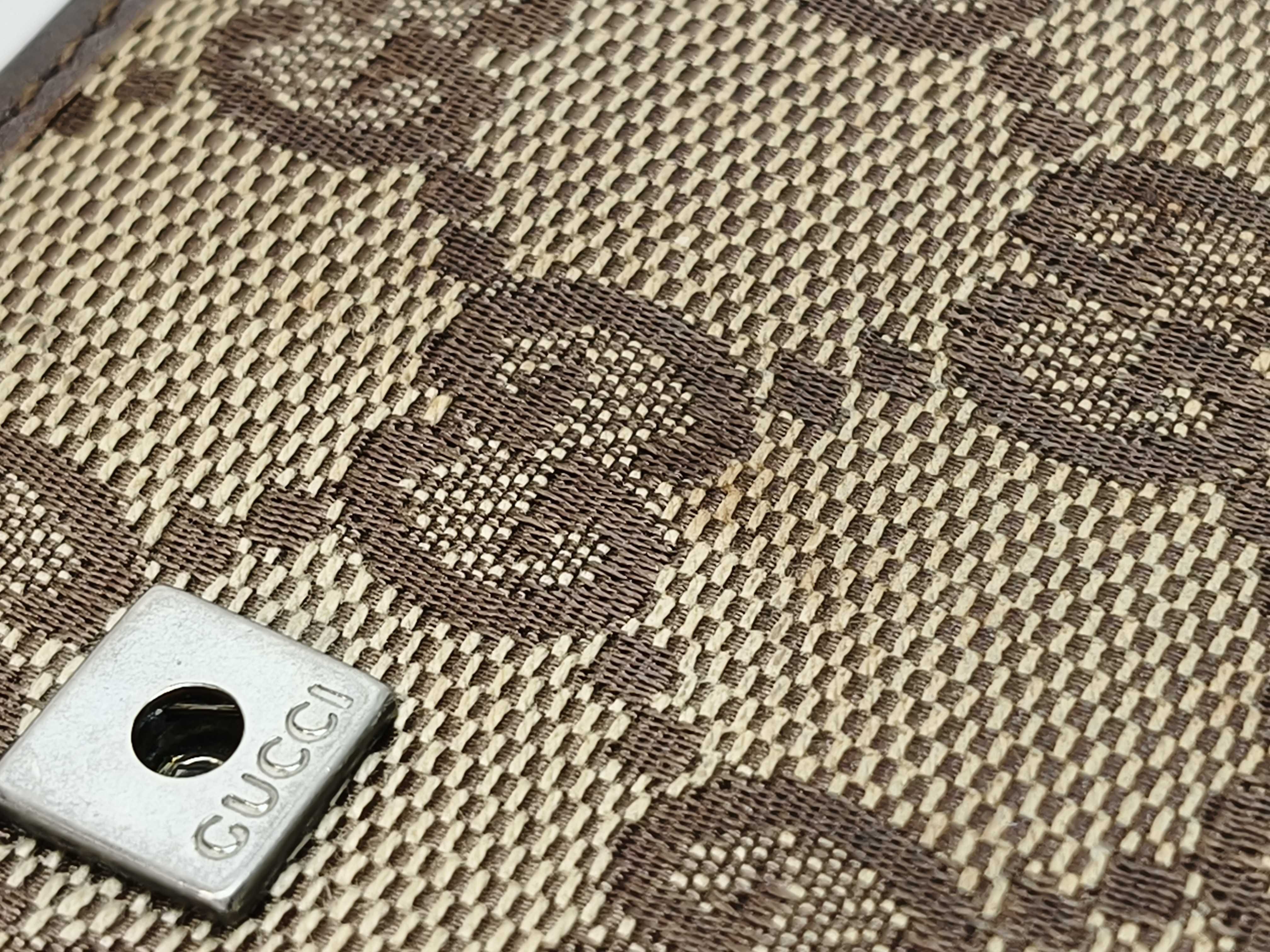 GG Canvas Long Wallet, All-over Pattern, Camel — view 15