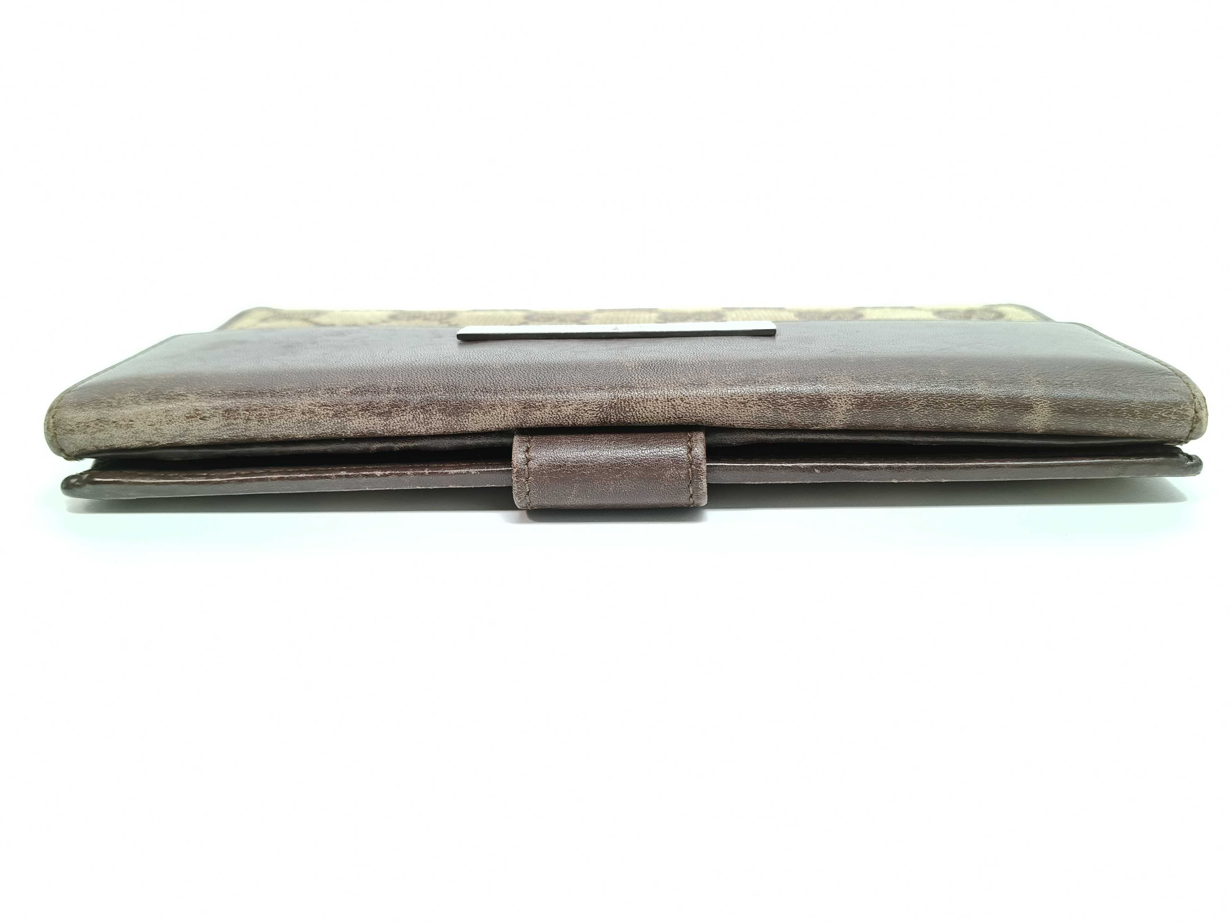 GG Canvas Long Wallet, All-over Pattern, Camel — view 6