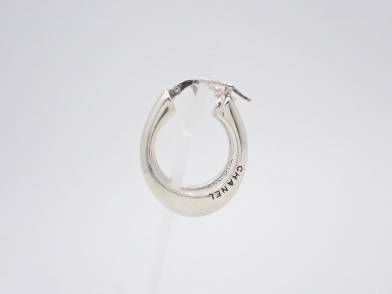 hoop earrings, 925 sterling silver, 14.4g, logo, 2.7cm in height. — view 3