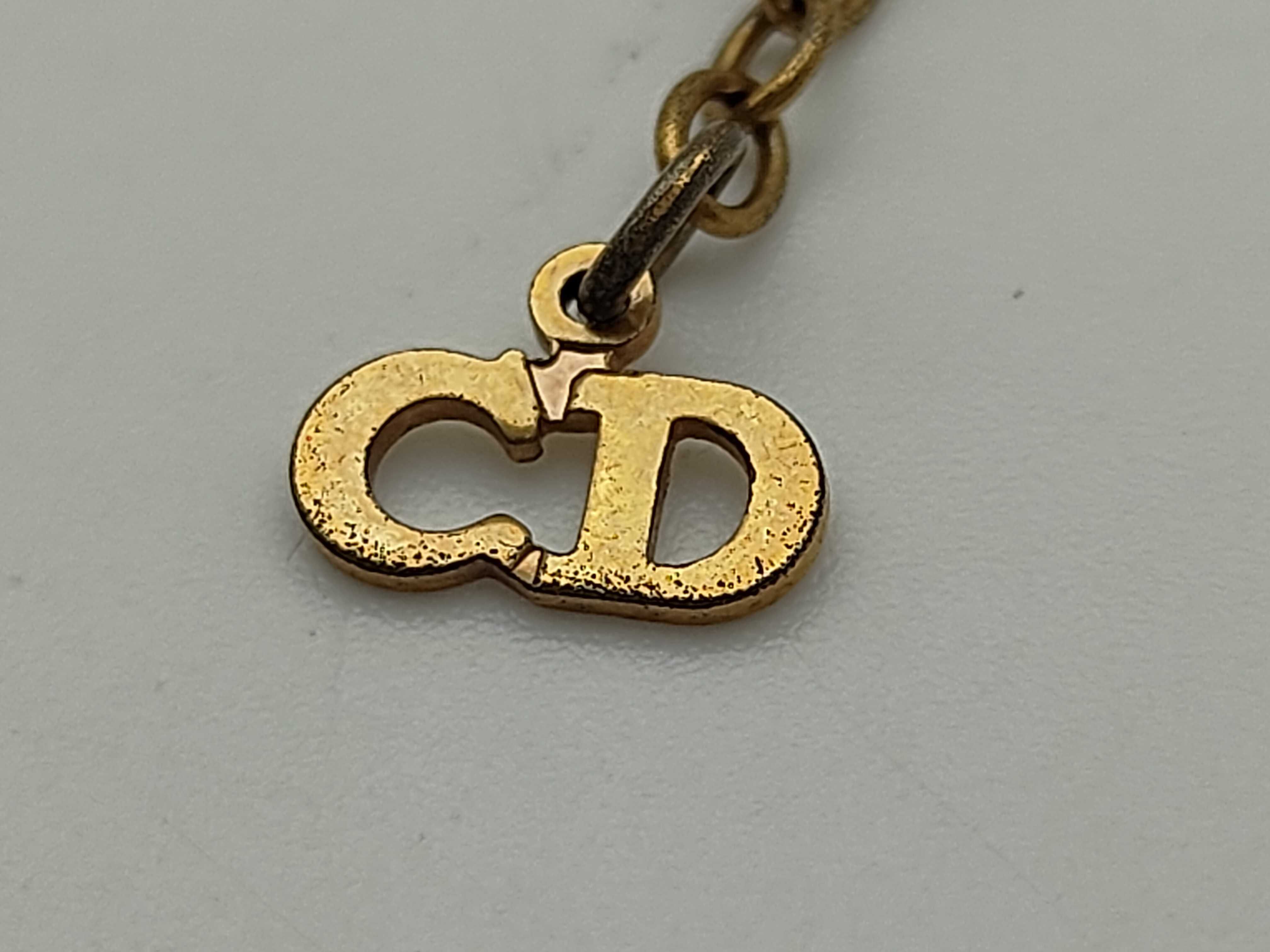 Christian Rhinestone Circle Logo Gold Necklace — view 8