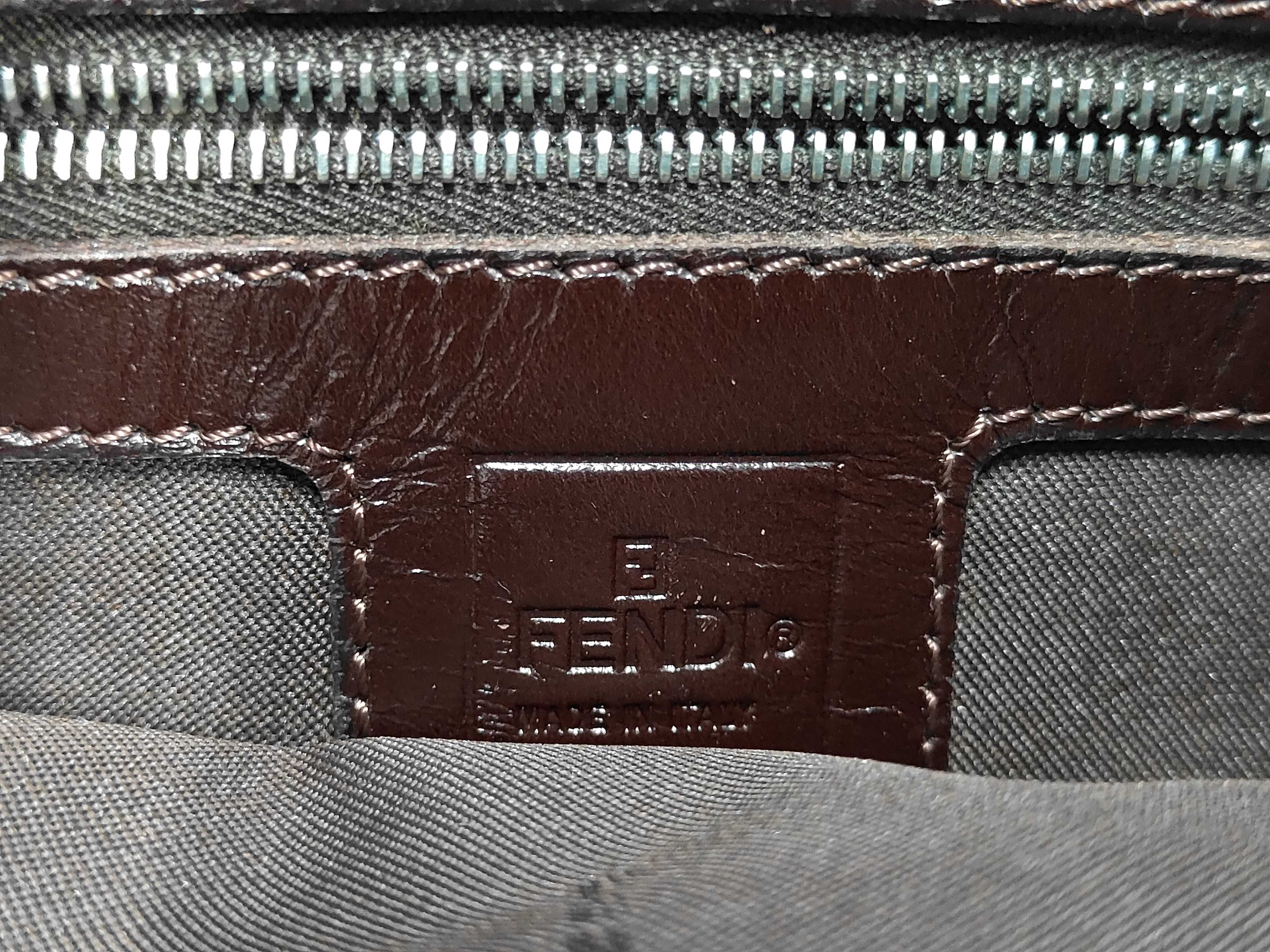 Zucca pattern Fendi Mamma Bucket Zucca one-shoulder handbag shoulder bag — view 9