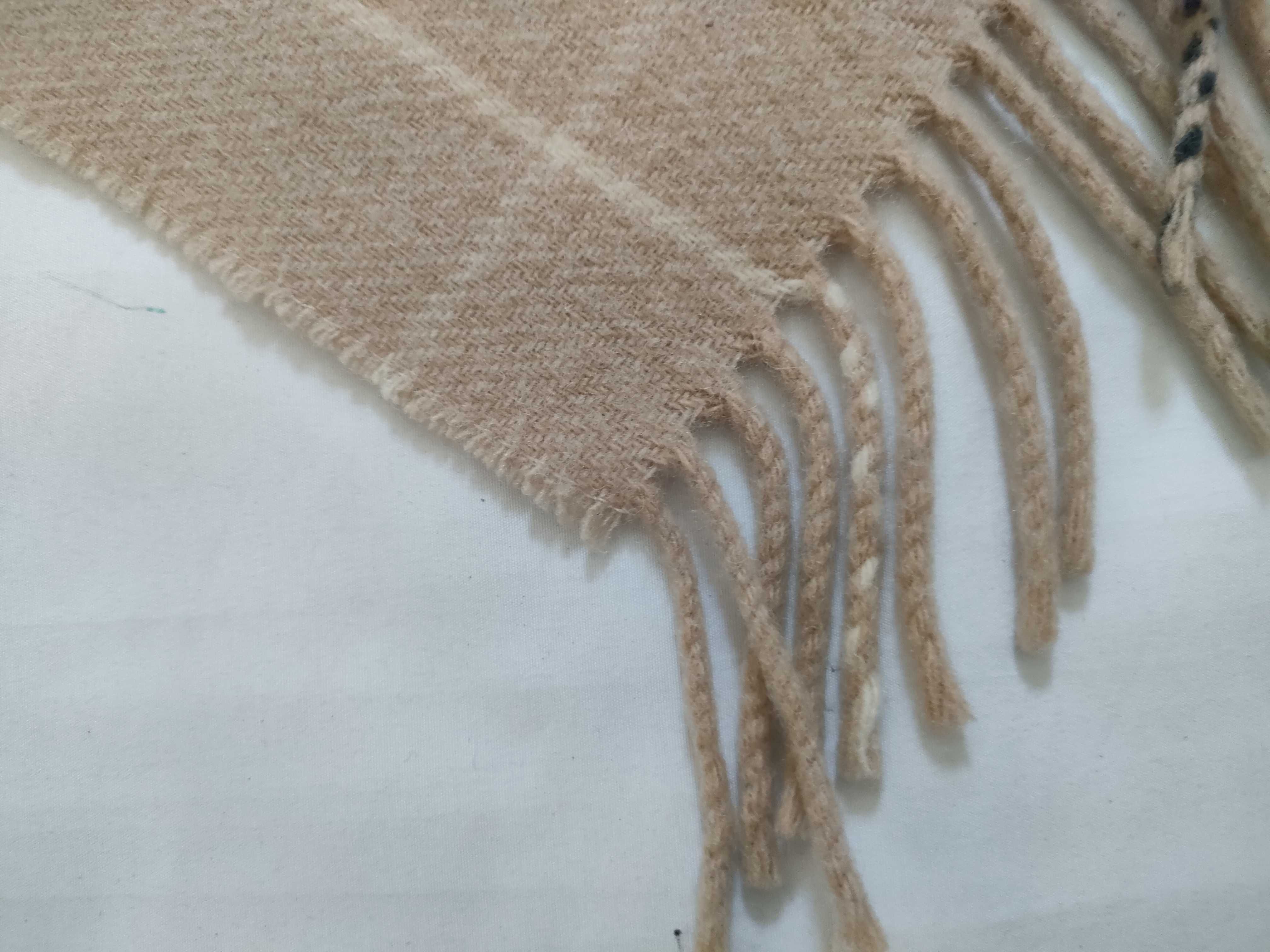 Nova Check Beige Shawl, Throw, and Other Accessories — view 3