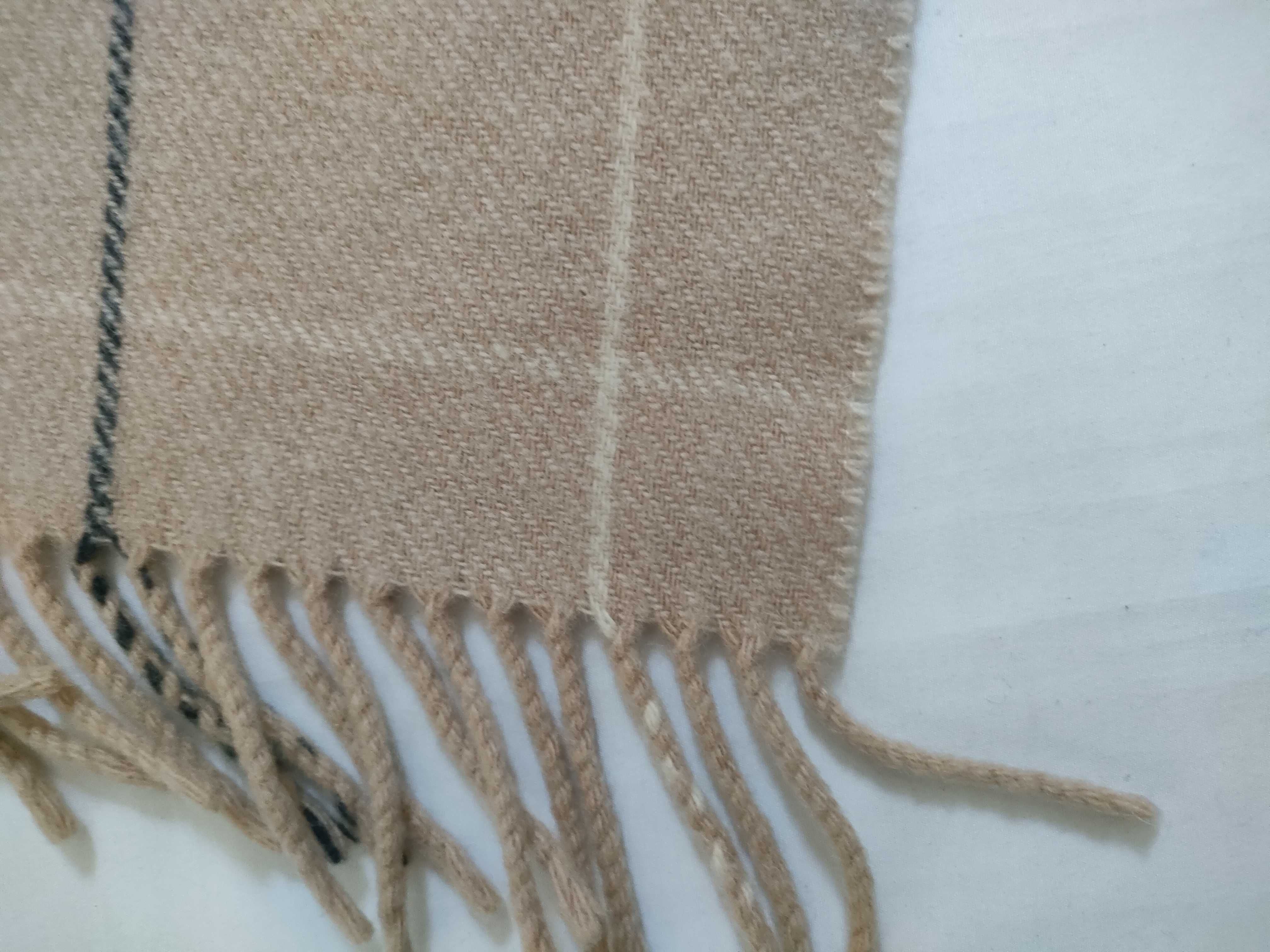 Nova Check Beige Shawl, Throw, and Other Accessories — view 4