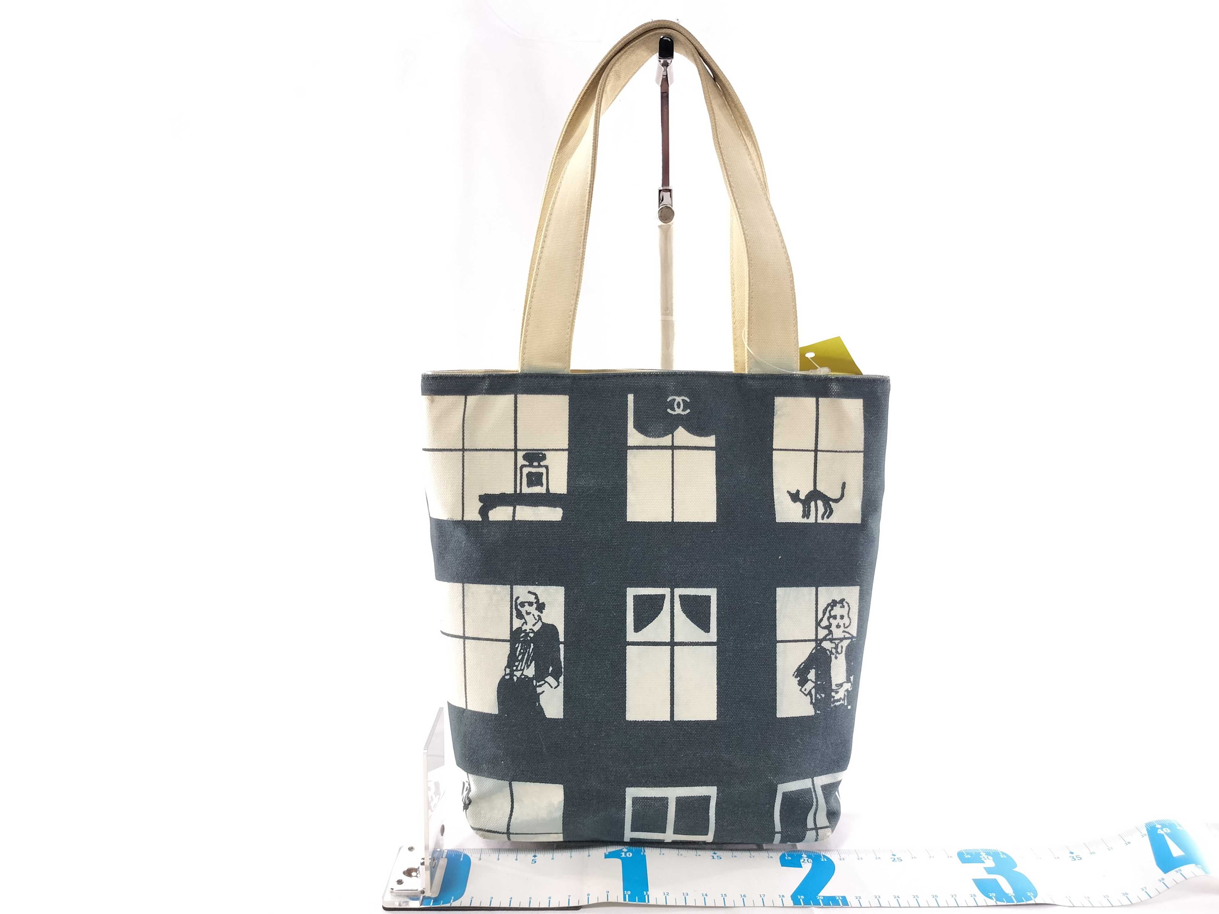 Windows Canvas Tote Bag, Black Tote Bag — view 2