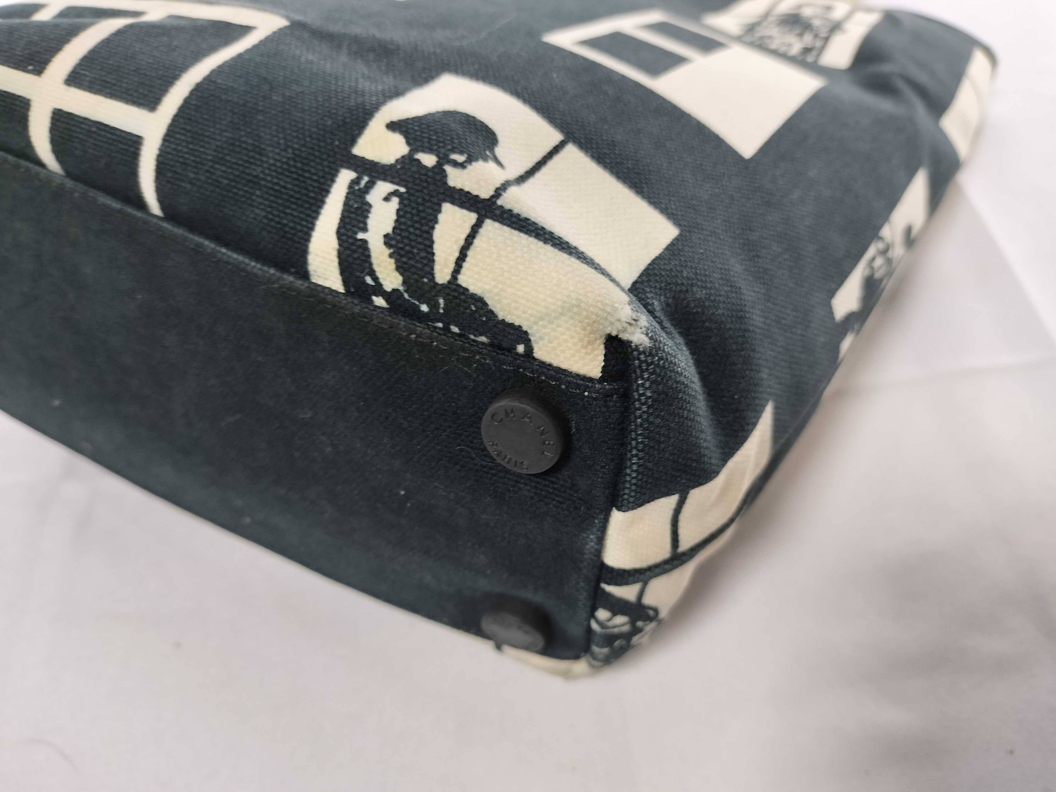 Windows Canvas Tote Bag, Black Tote Bag — view 6