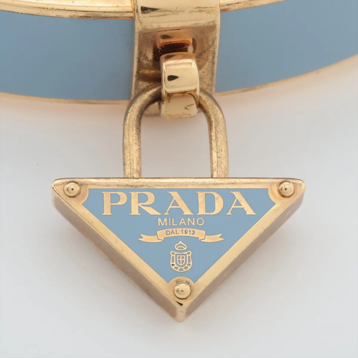 triangle logo bangle GP gold x blue — view 3