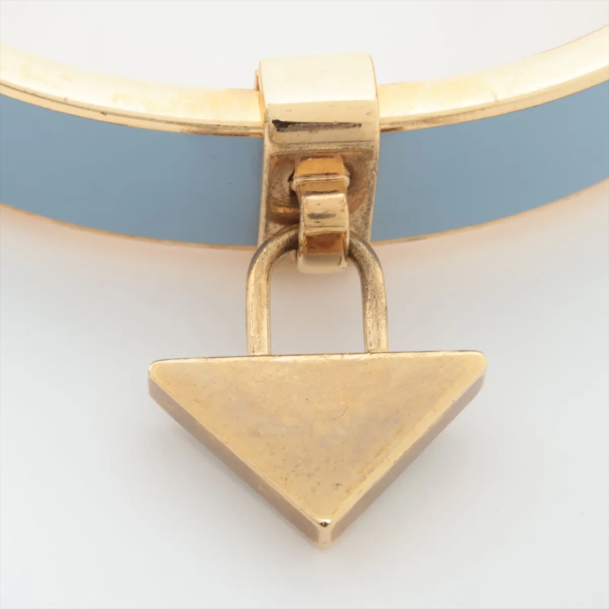 triangle logo bangle GP gold x blue — view 4