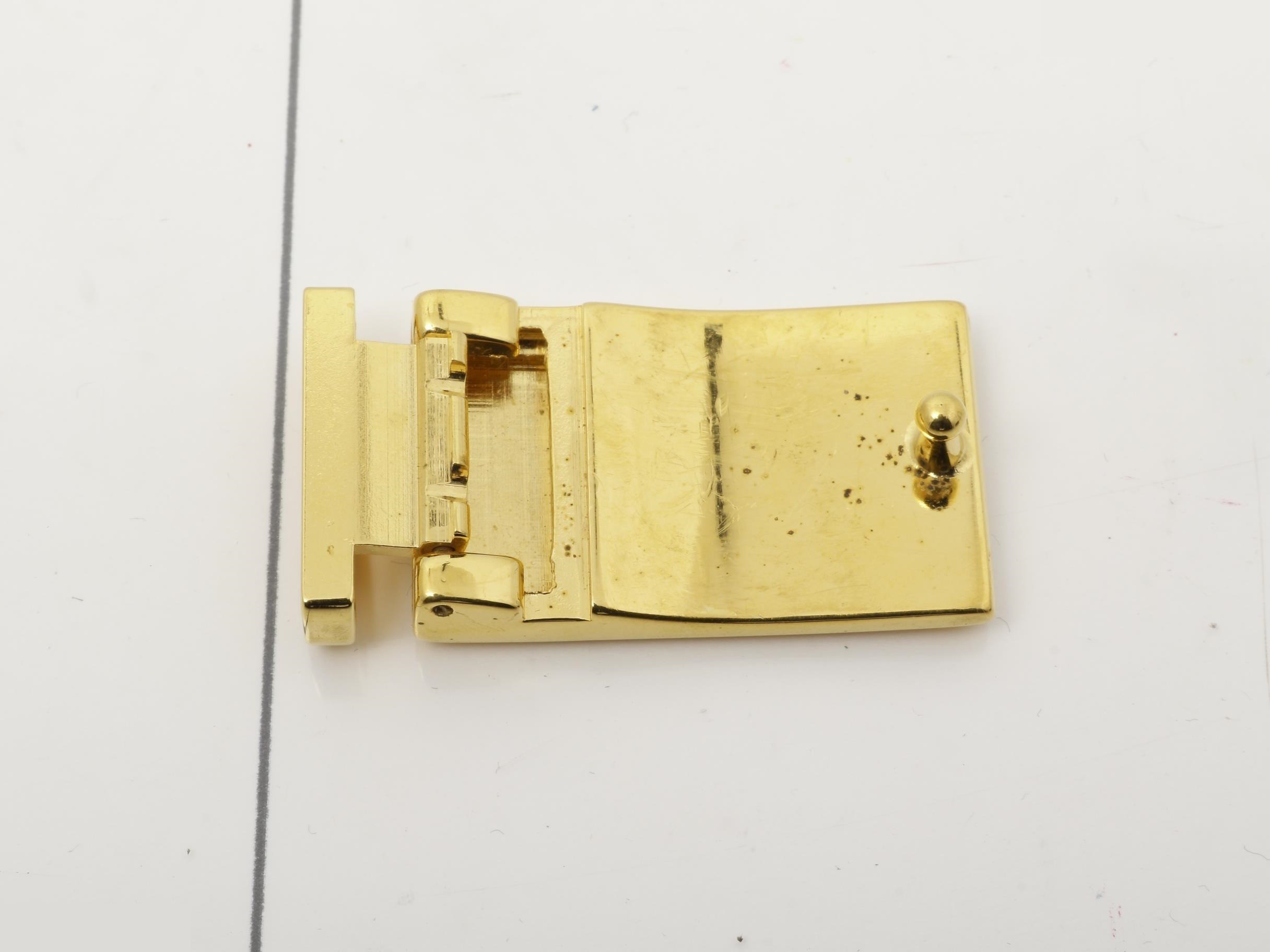 Buckle, gold, main unit only. — view 2