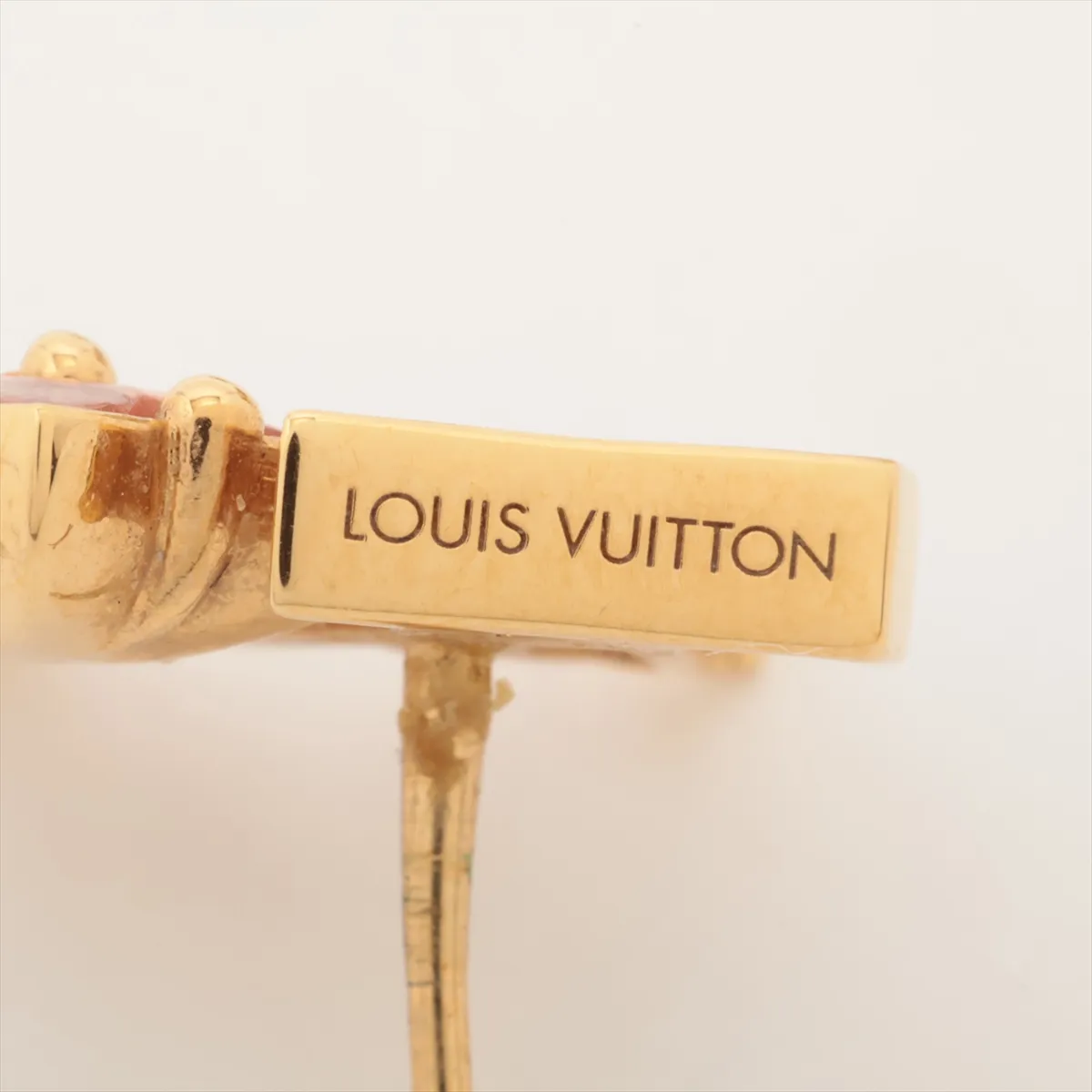 M00786 Boucles d'Oreilles Puces Lulugram LE2244 Earrings (Pair) GP Gold. Shows signs of wear: — view 5