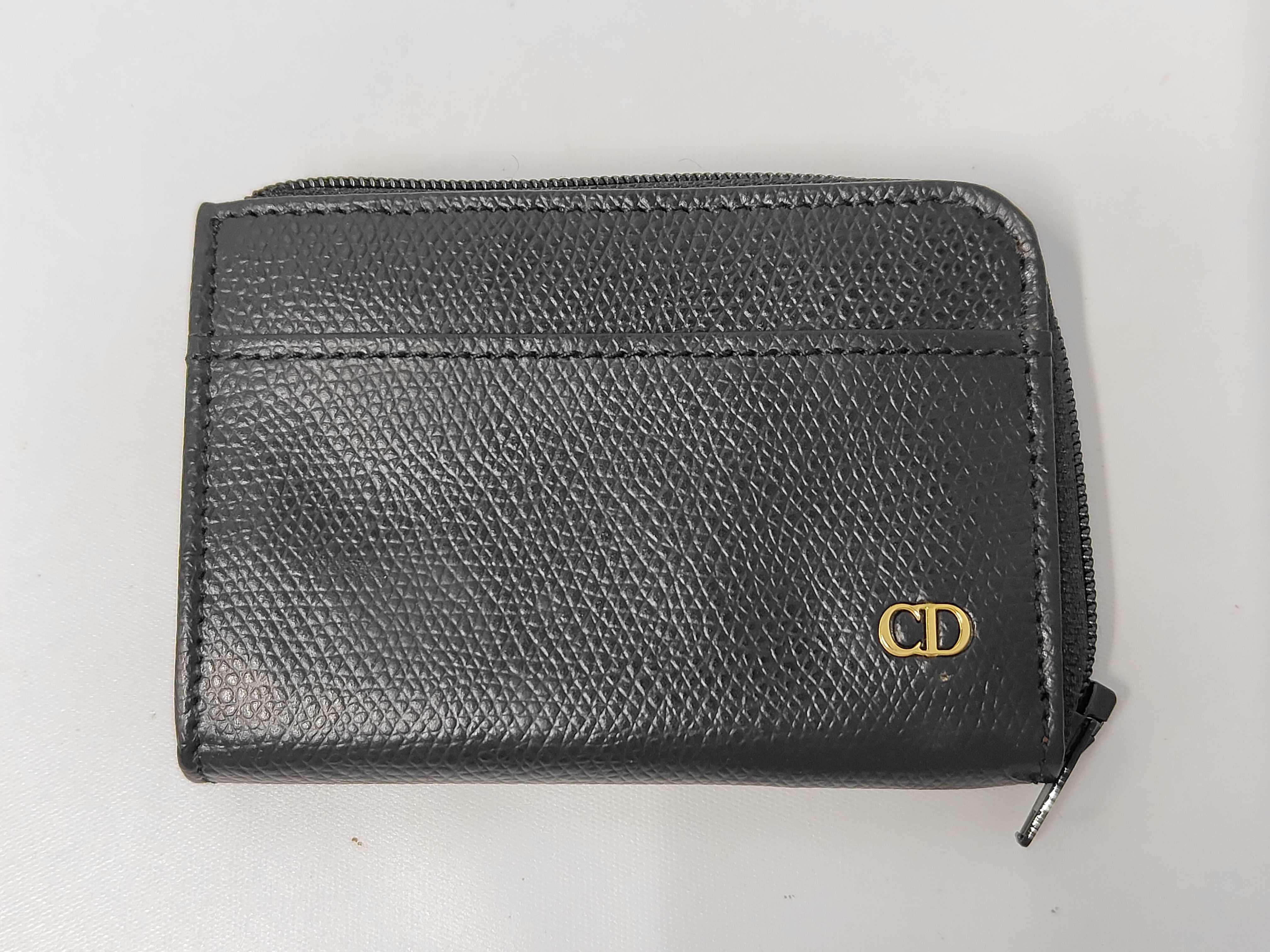 Coin Case Leather Black Coin Case