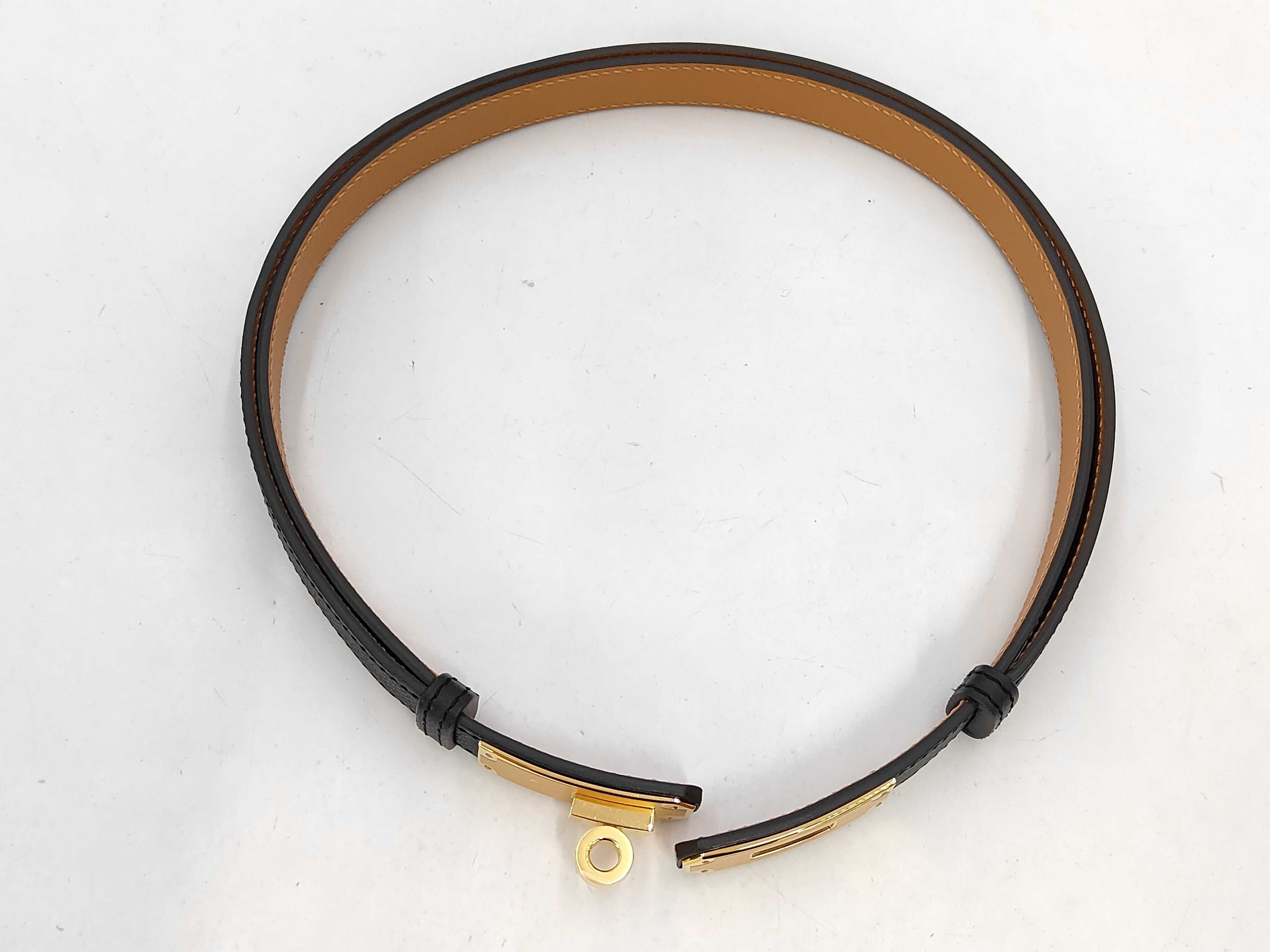 Kelly Belt / Epsom Leather, W Stamp, Black, with Pocket — view 5