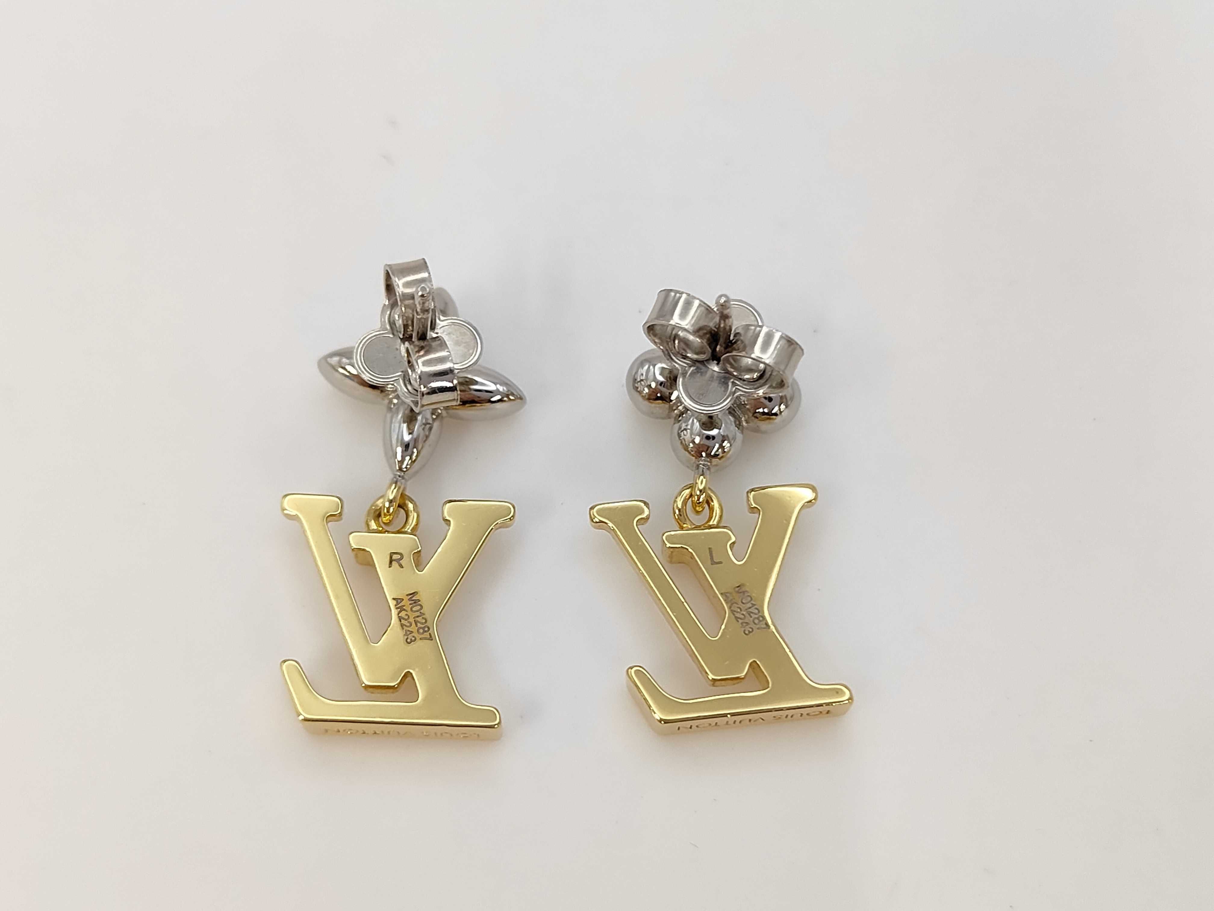 LV Iconic Pendant Flower Earrings (with box and dust bag) — view 3