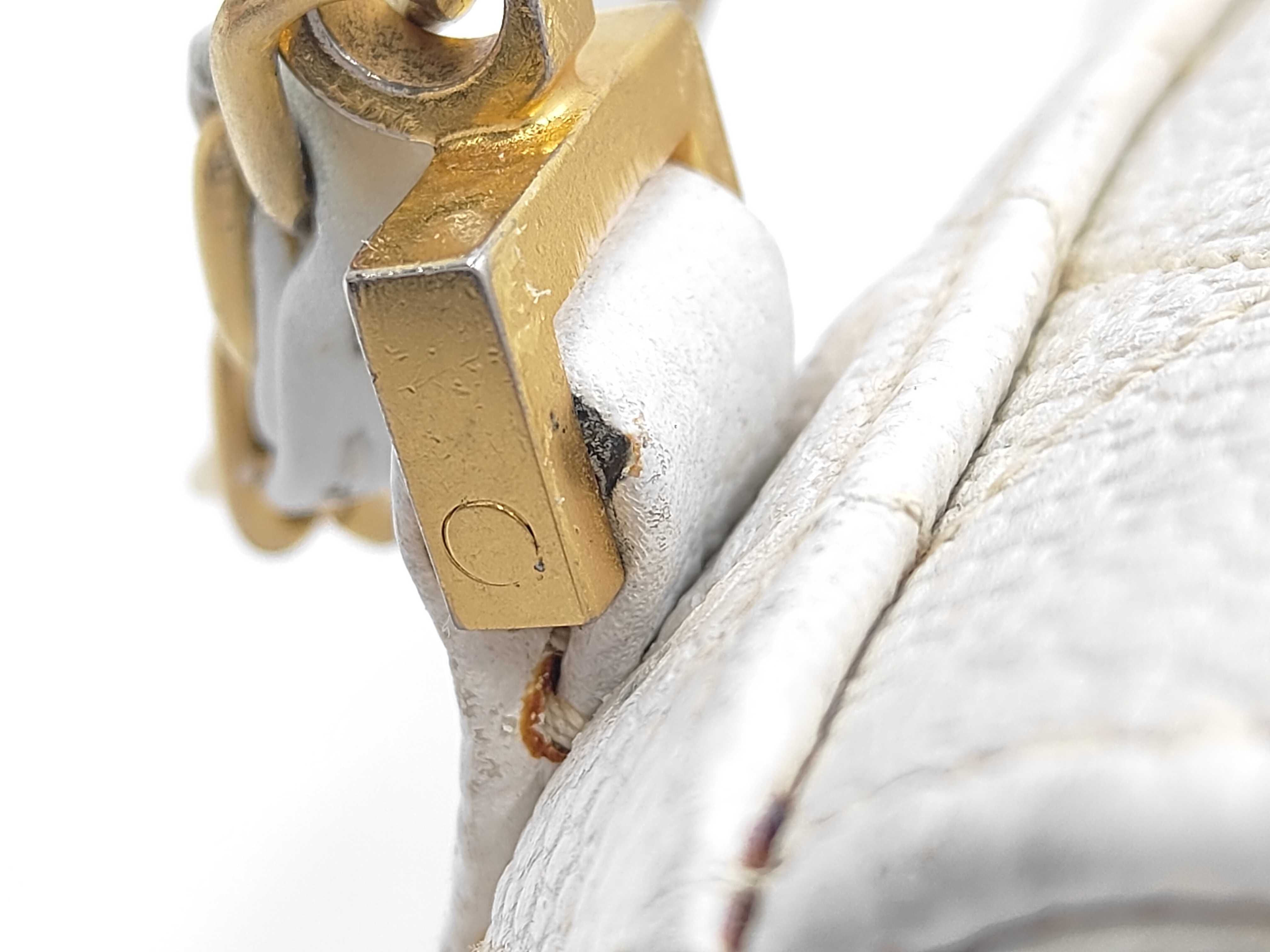 Matelassé Chain Caviar Skin Shoulder Bag — view 5