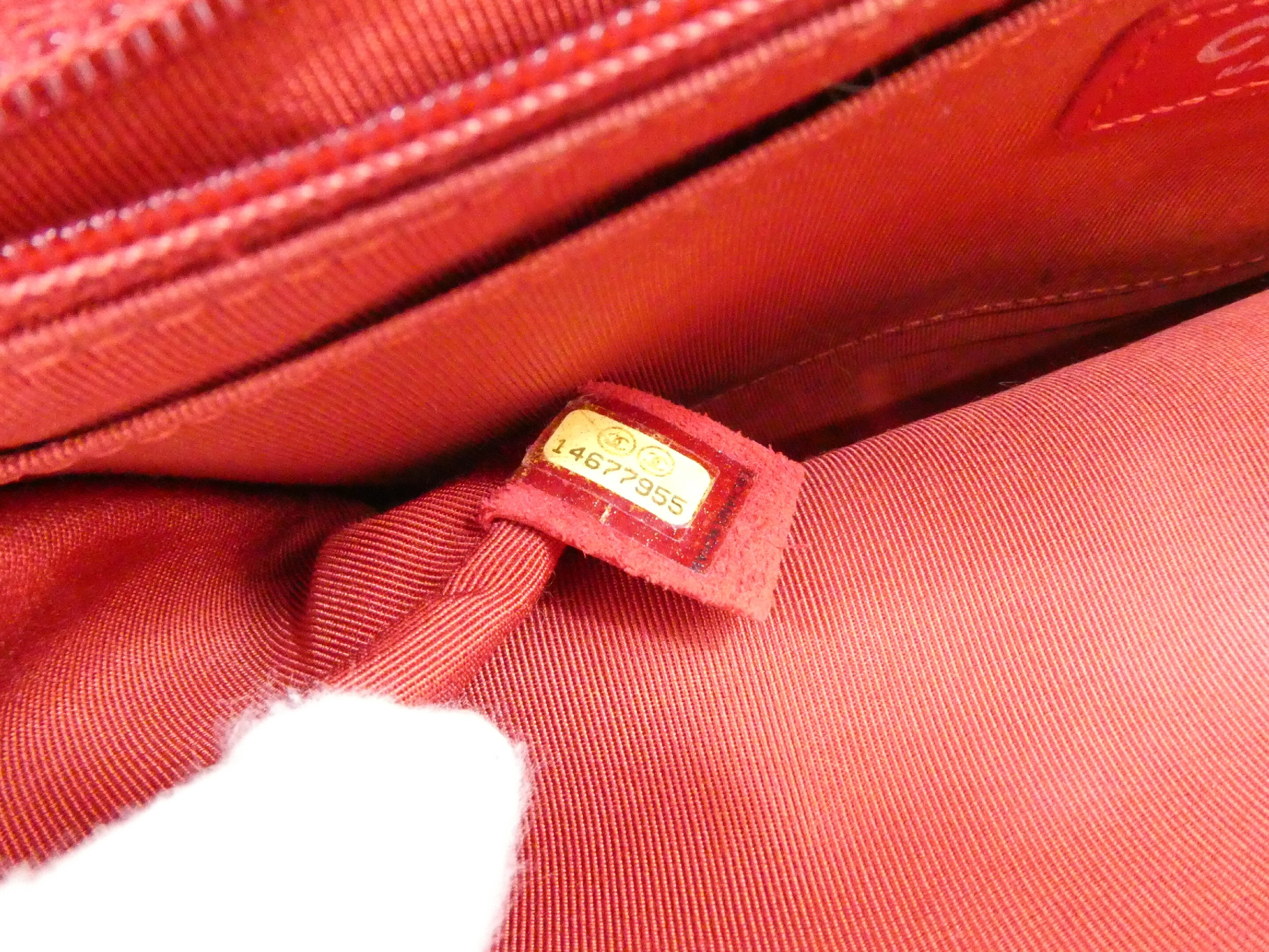 V-stitch Lion Coco Mark Turnlock Double Chain Shoulder Bag — view 9