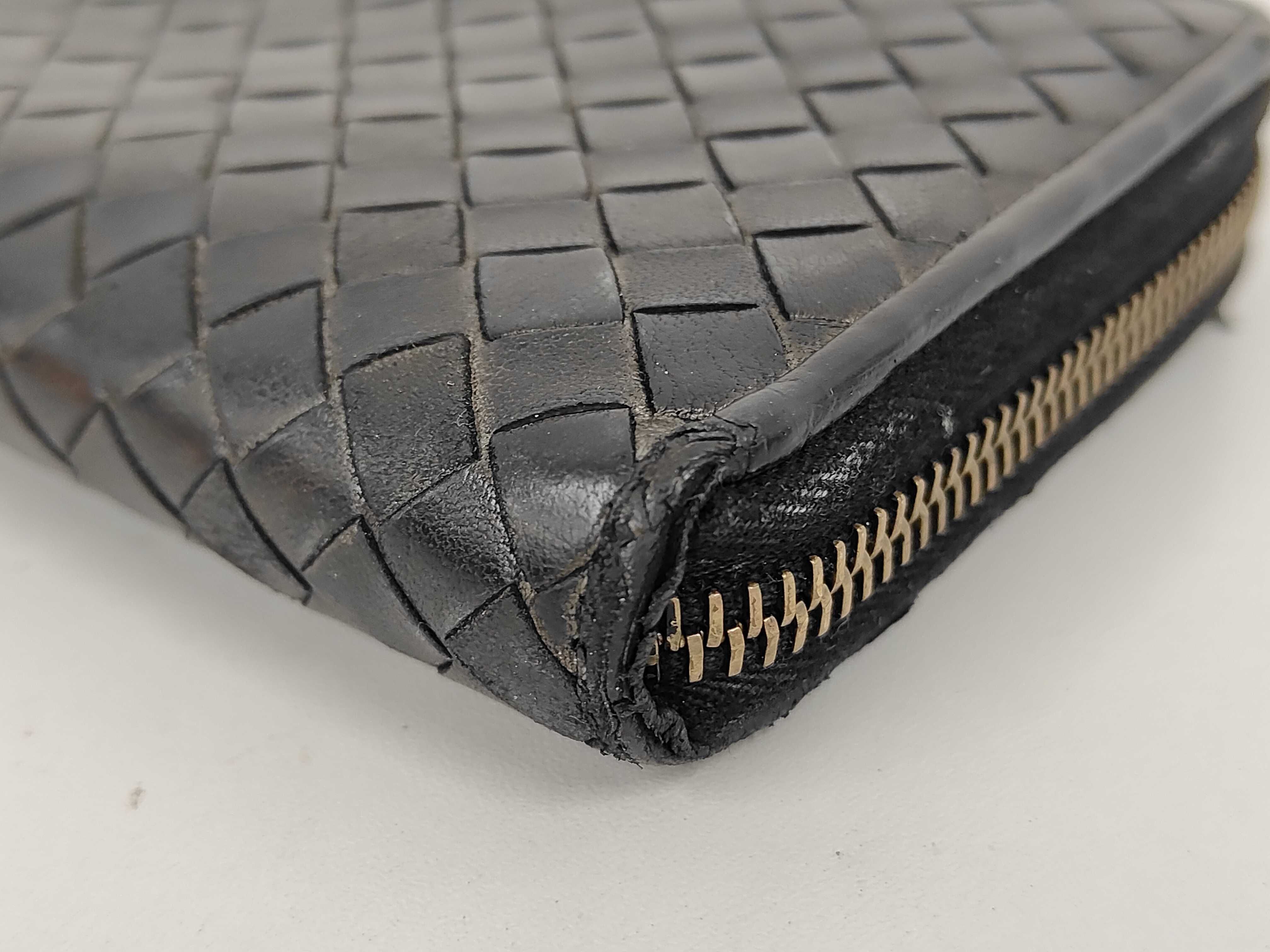 Intrecciato Round Zip Wallet — view 3