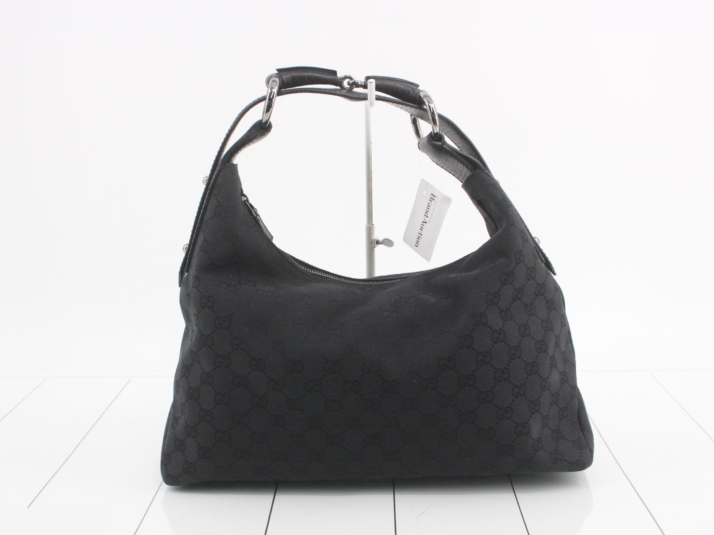GG Canvas Horsebit Shoulder Bag