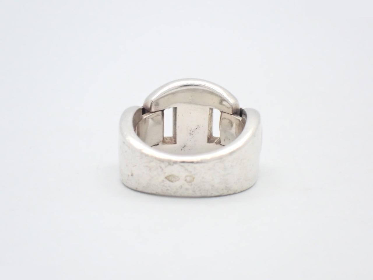 Cassiopeia ring, engraved "49", actual size #8, 925g/10.2g — view 2