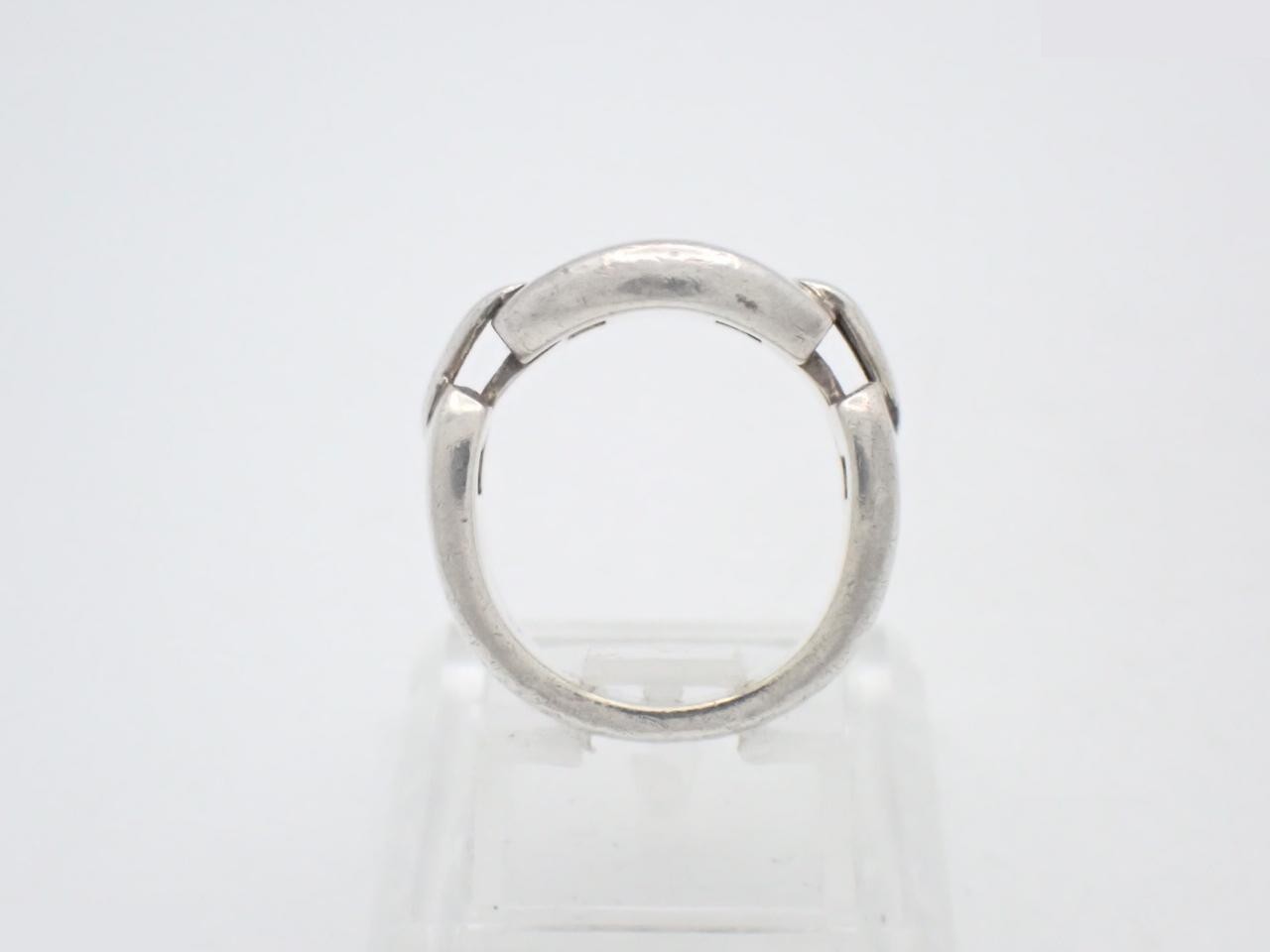 Cassiopeia ring, engraved "49", actual size #8, 925g/10.2g — view 3