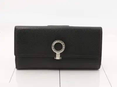 Leather Bi-fold Long Wallet