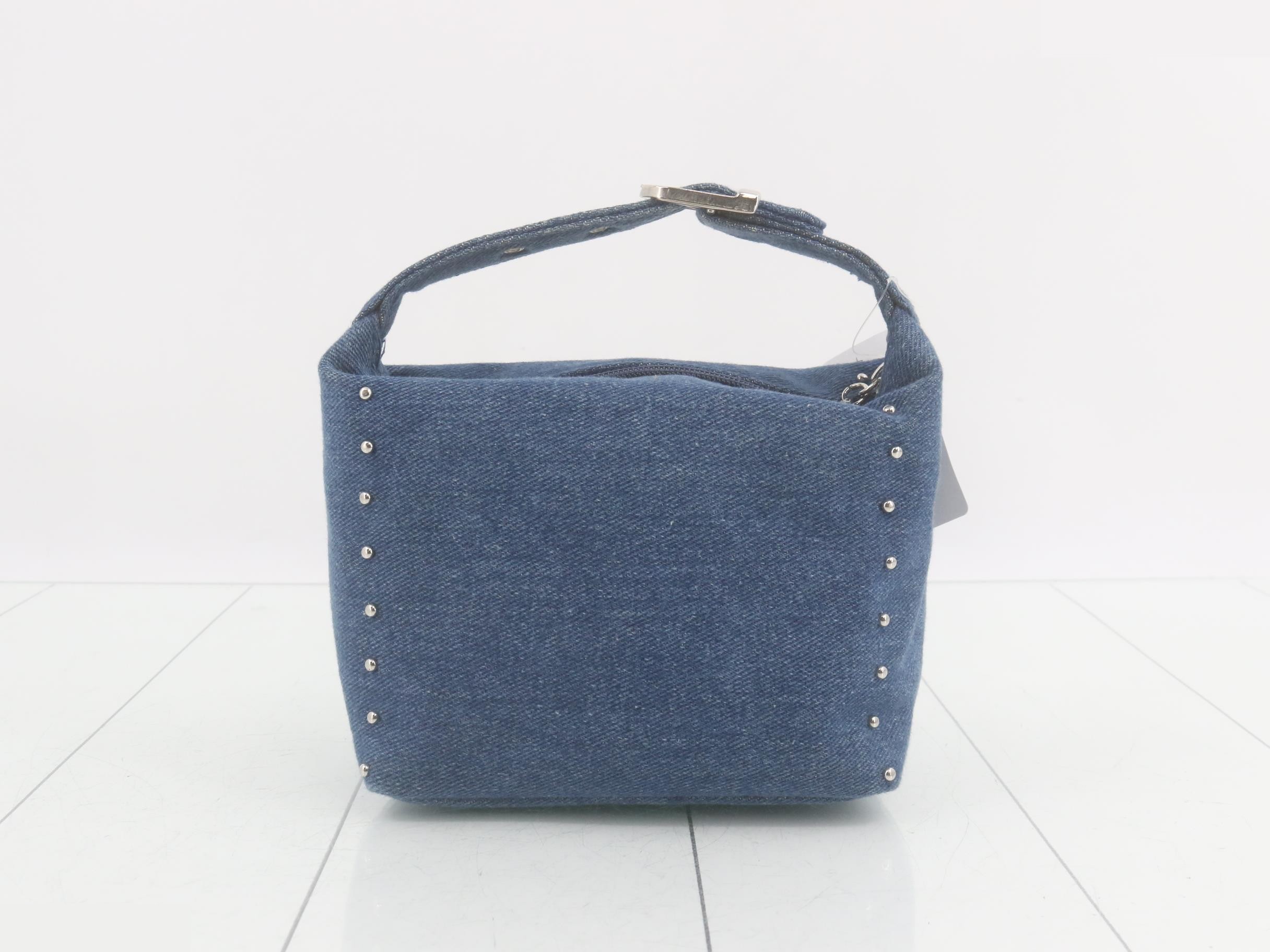 Denim handle with rhinestones, W15 H13.5 D8 — view 2