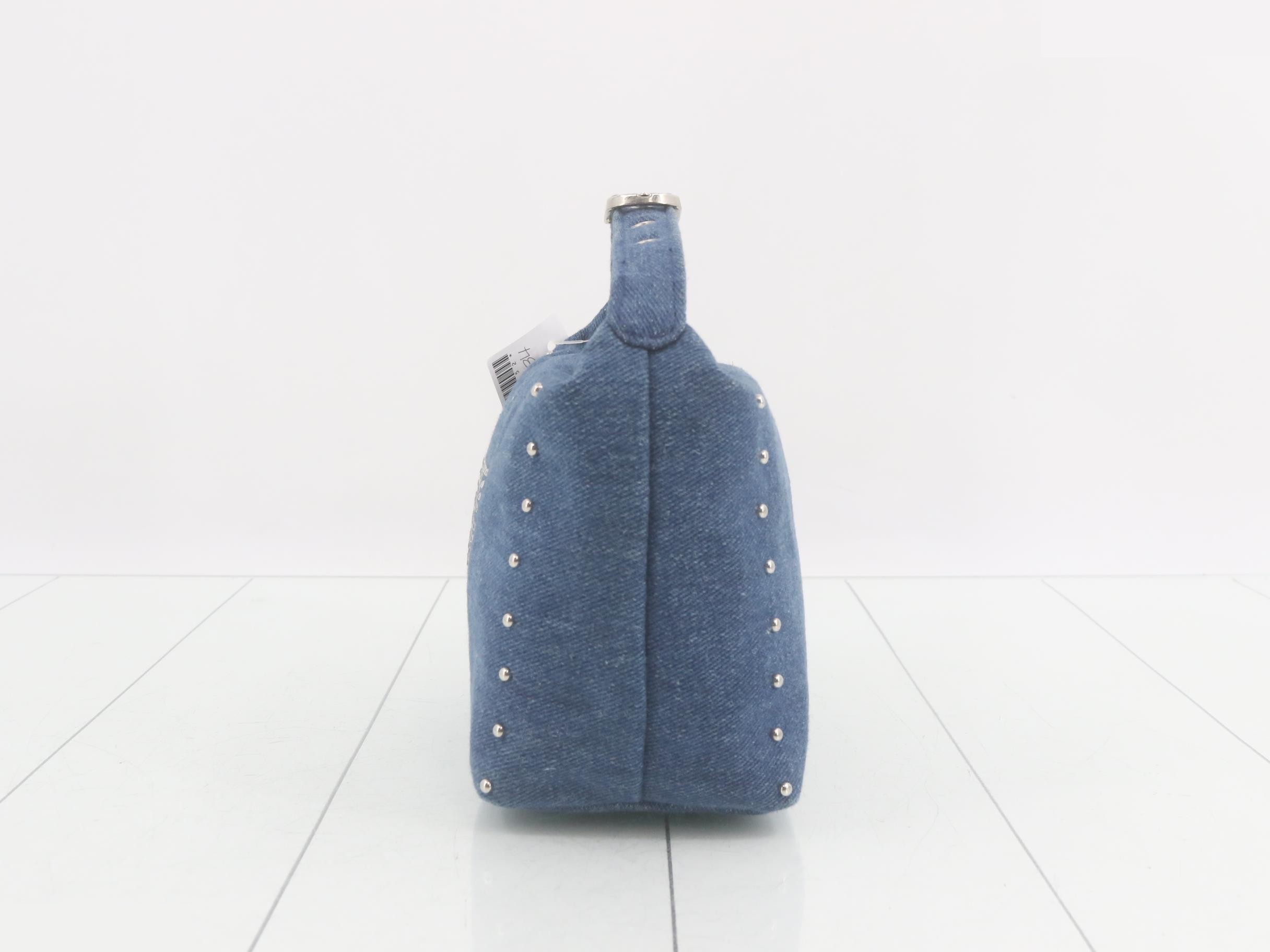 Denim handle with rhinestones, W15 H13.5 D8 — view 3