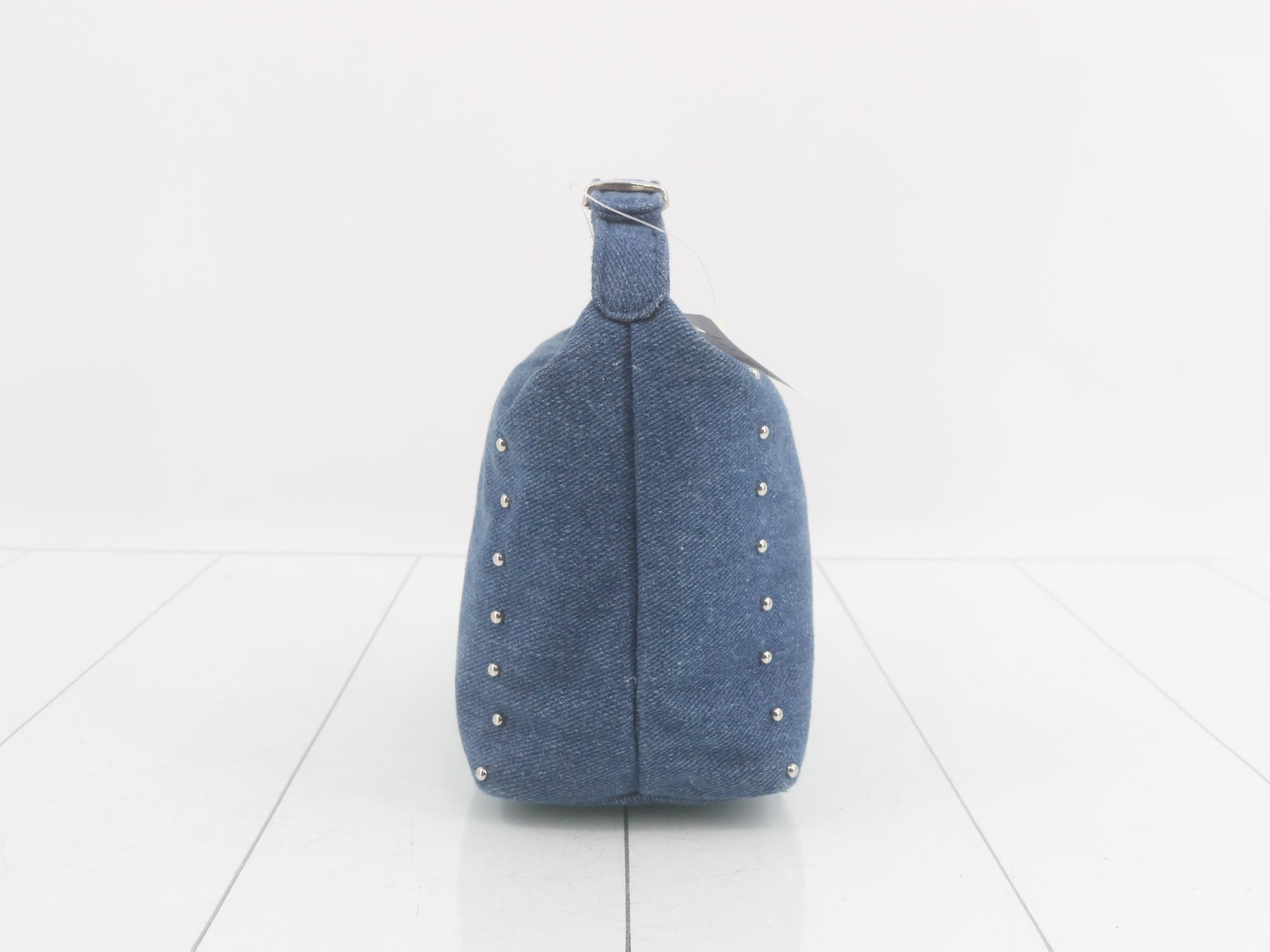 Denim handle with rhinestones, W15 H13.5 D8 — view 4
