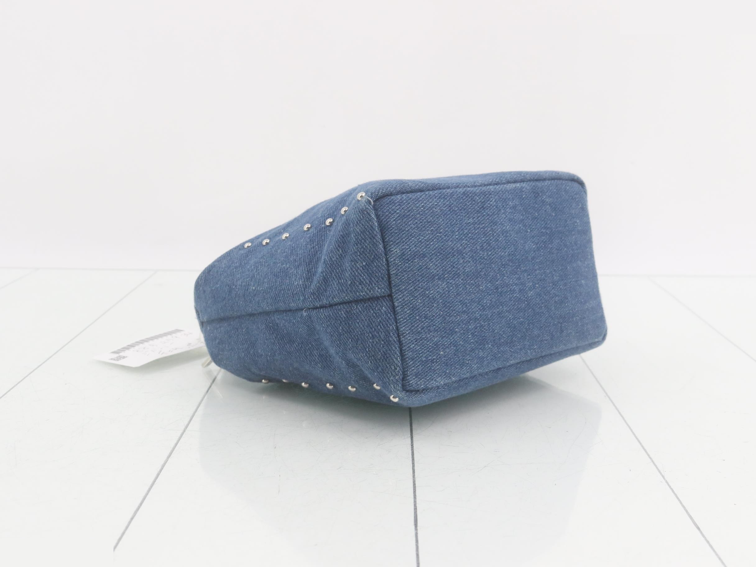 Denim handle with rhinestones, W15 H13.5 D8 — view 5