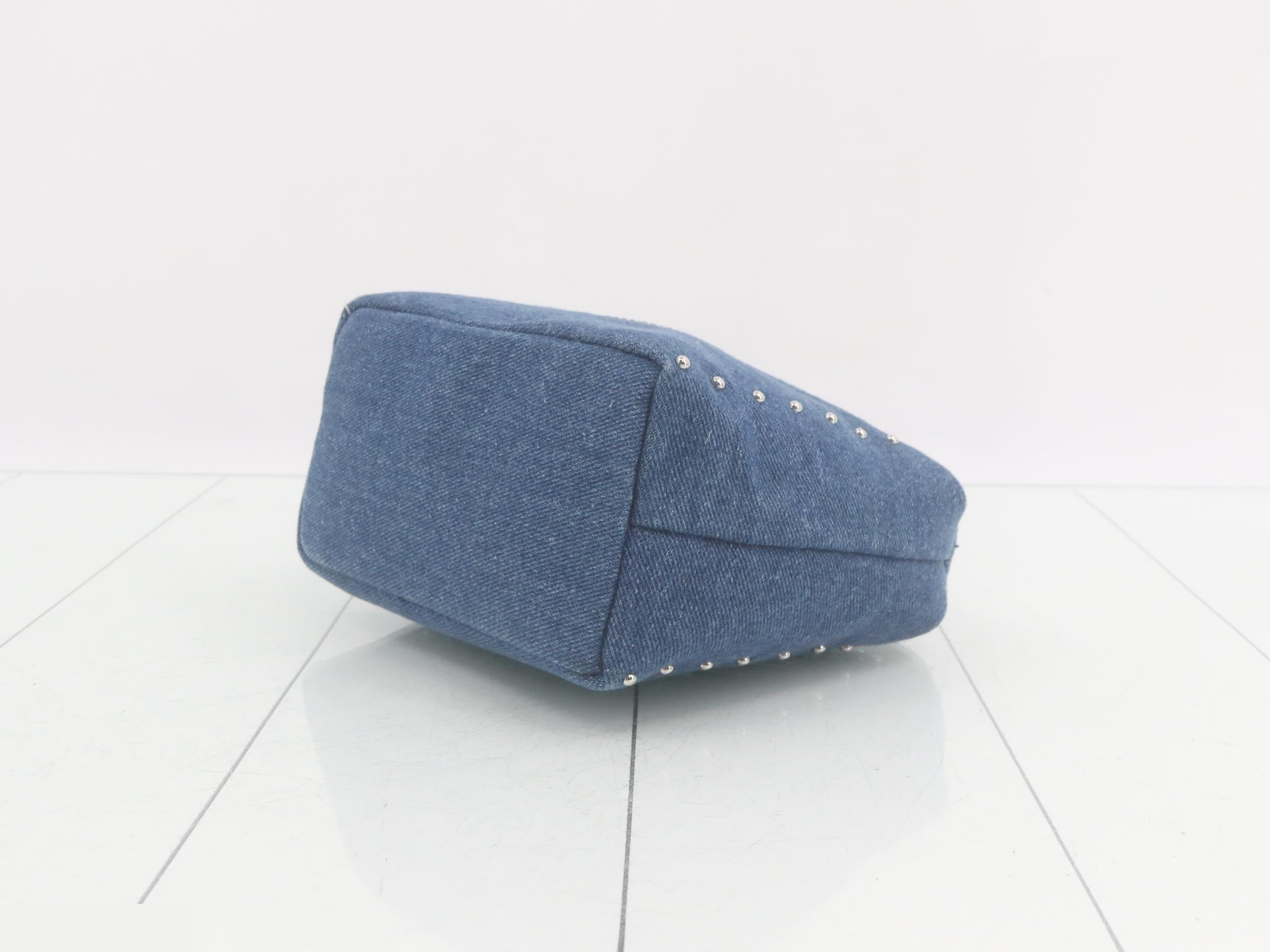 Denim handle with rhinestones, W15 H13.5 D8 — view 6