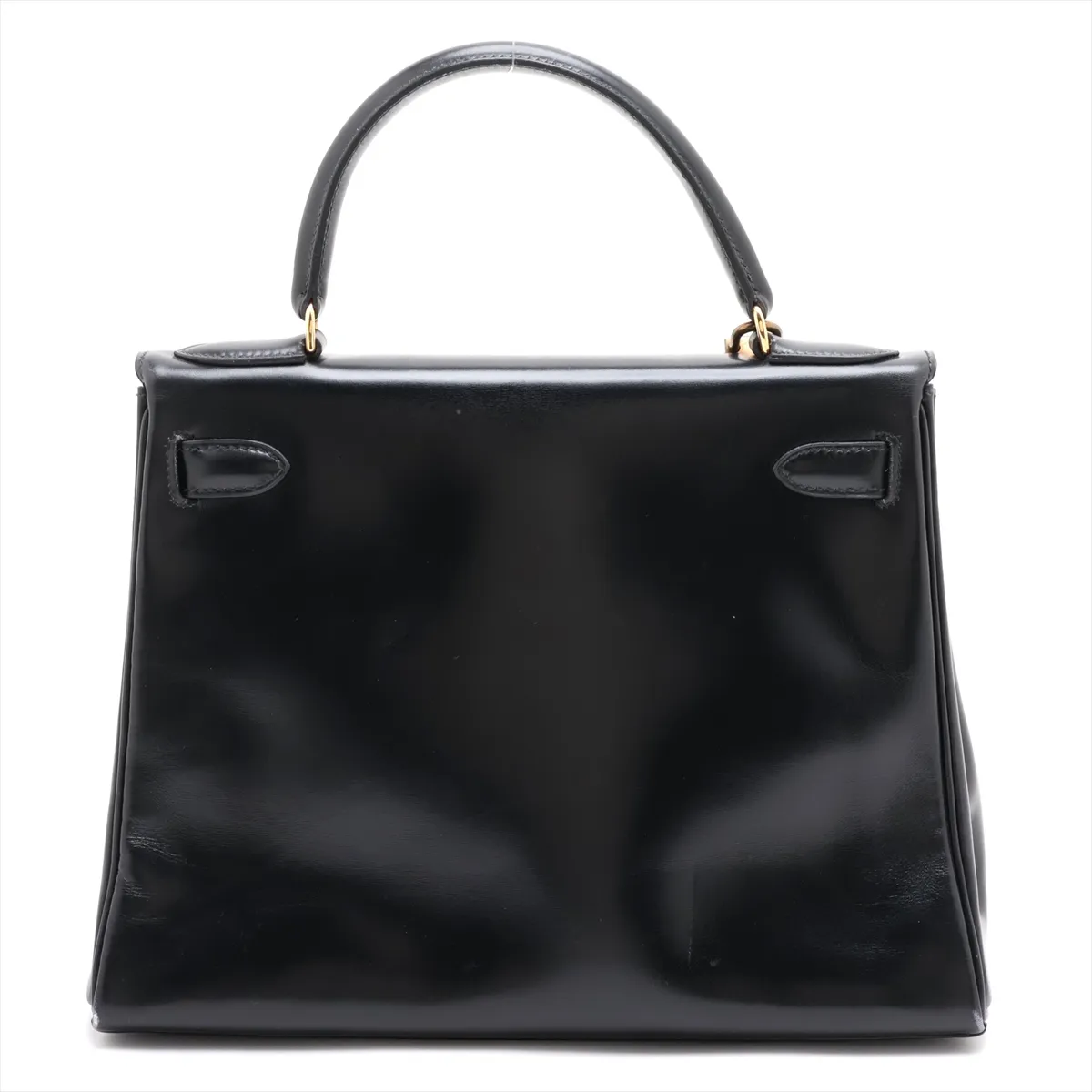 [Individually packaged] Hermes Kelly 28 Letournée Box Calf Black Gold Hardware J: 1980 — view 2