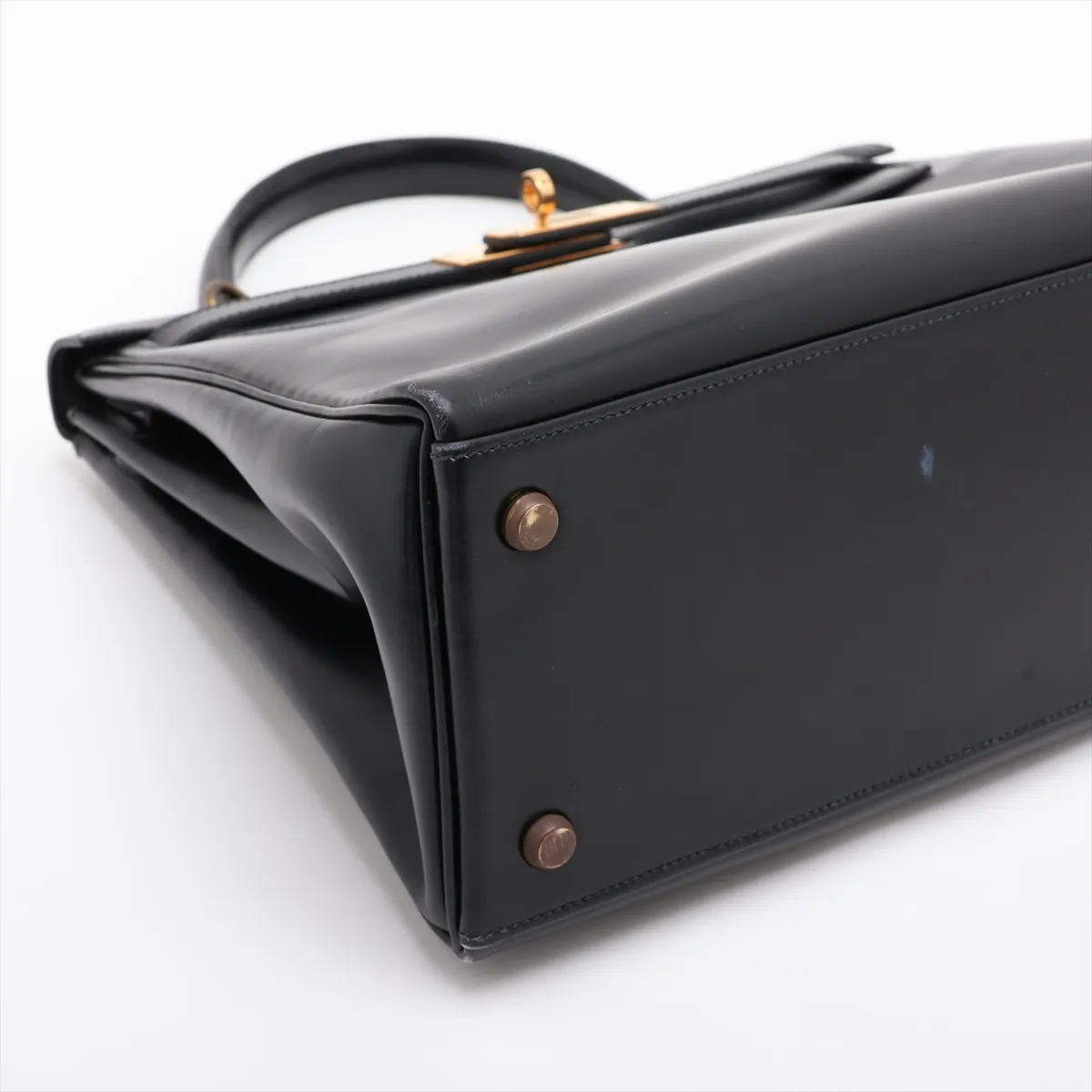 [Individually packaged] Hermes Kelly 28 Letournée Box Calf Black Gold Hardware J: 1980 — view 4