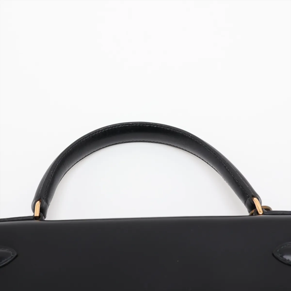 [Individually packaged] Hermes Kelly 28 Letournée Box Calf Black Gold Hardware J: 1980 — view 6