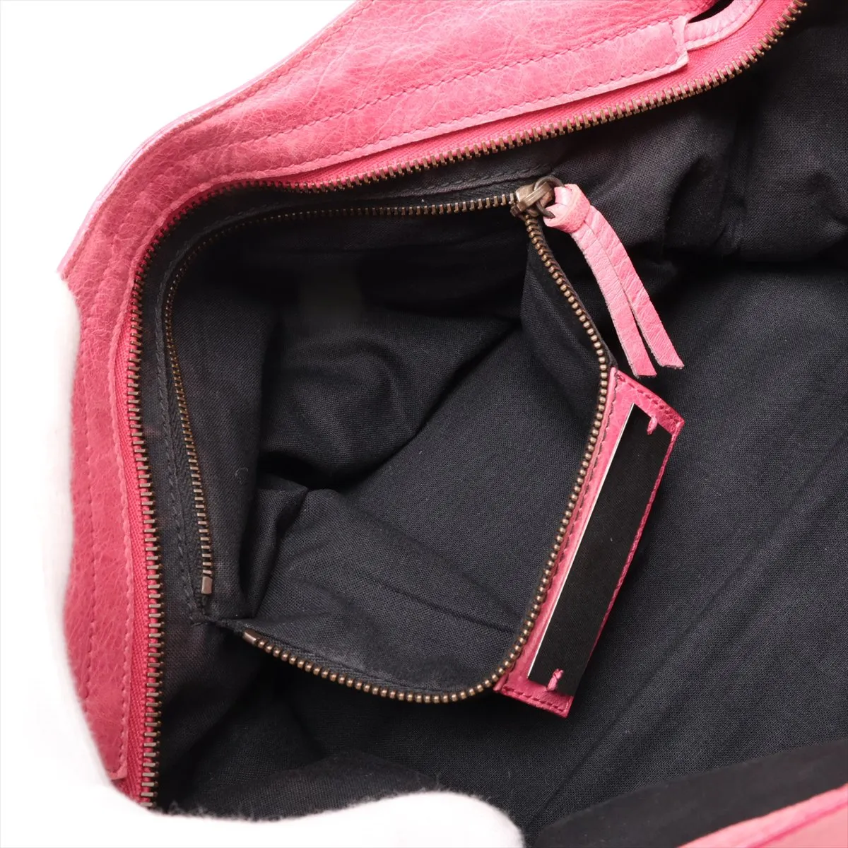 The City Leather 2-Way Handbag, Pink, 115748, with Mirror — view 9