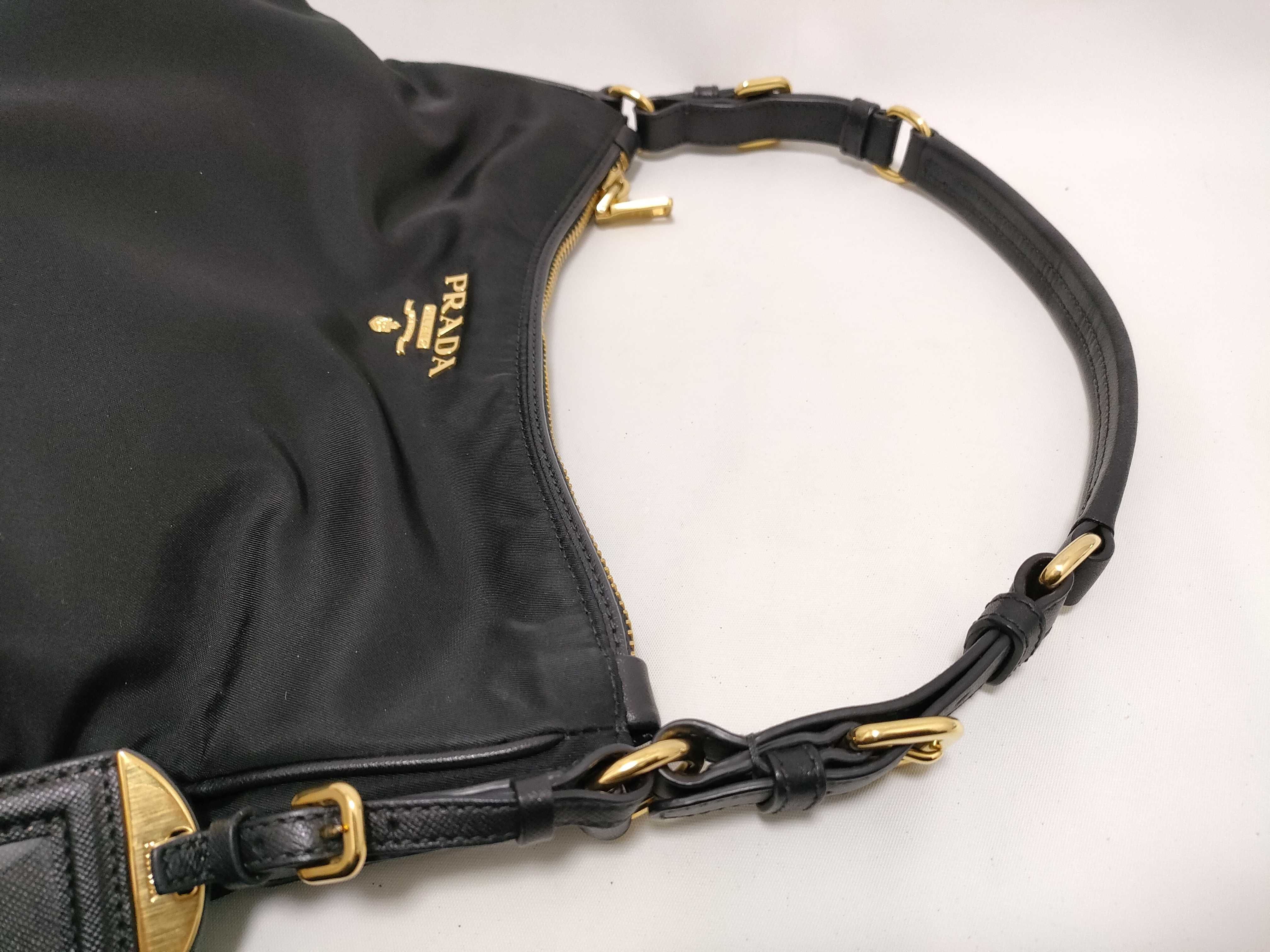 Nylon DU-Tessuto Shoulder Bag Black BR4987 Shoulder Bag — view 3