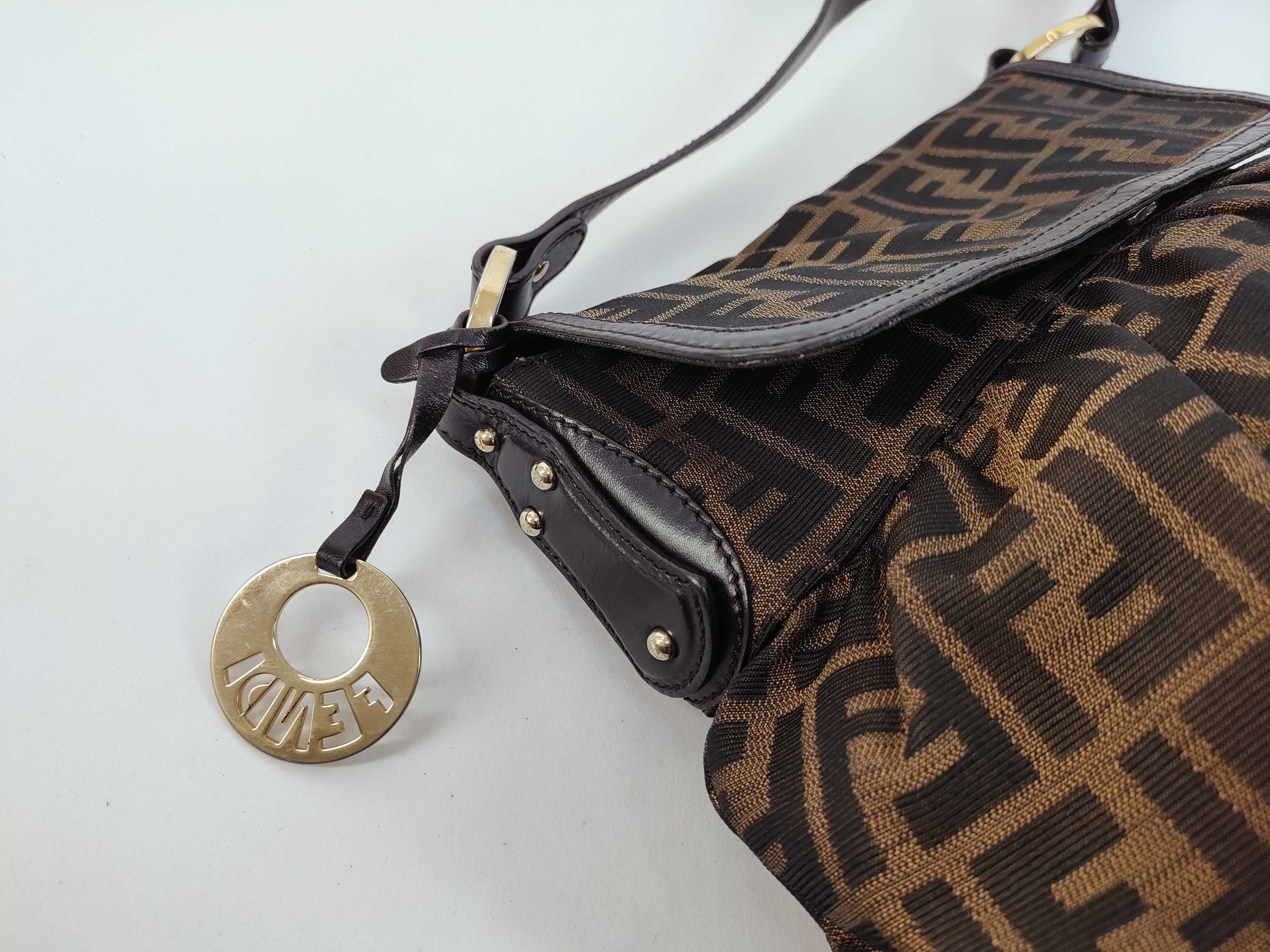 Zucca pattern Fendi shoulder bag — view 8
