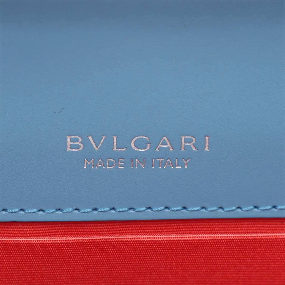 Serpenti Forever Leather 2-Way Handbag, Blue, with Mirror — view 11