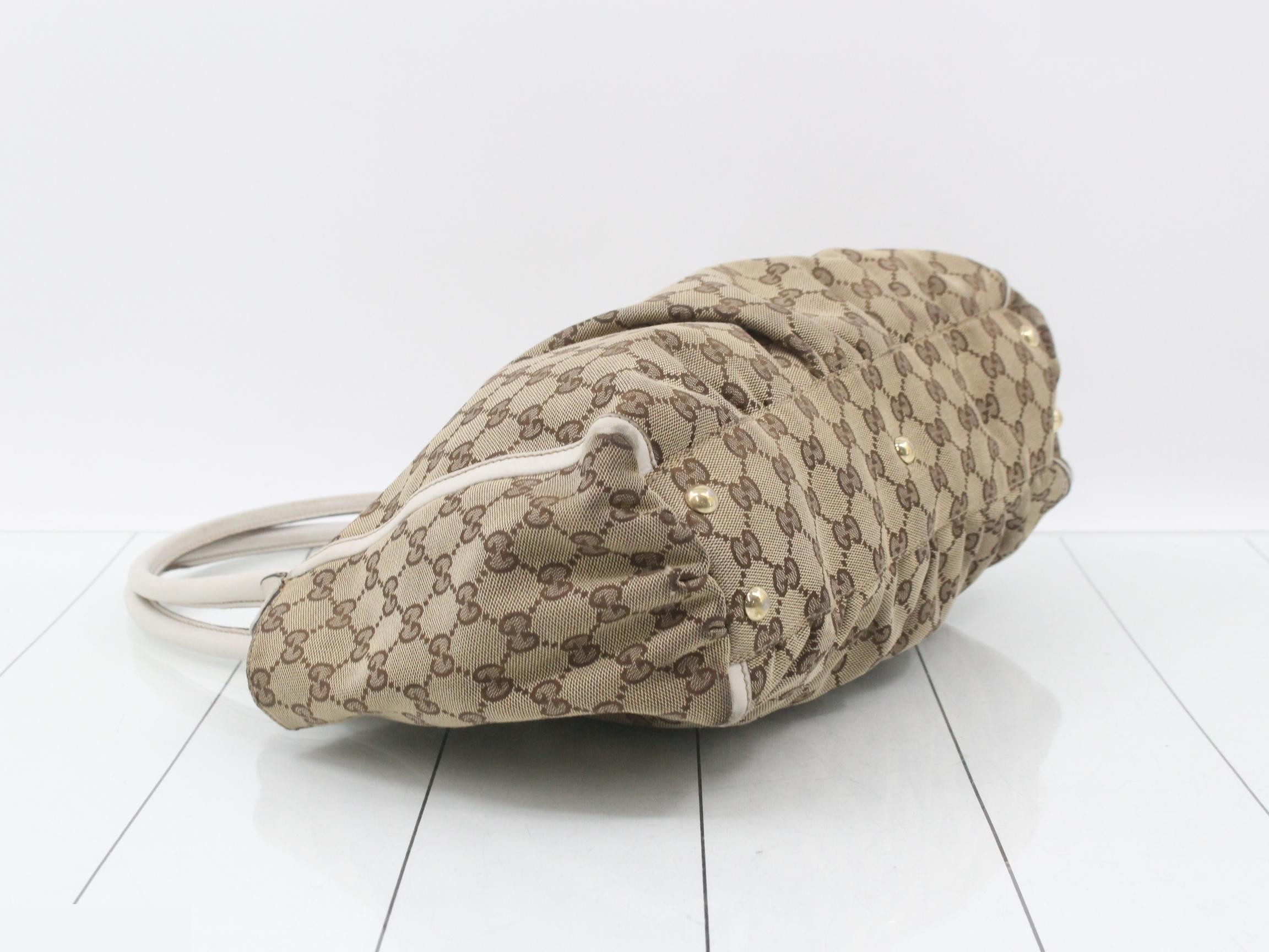 Canvas/Leather, Beige/White, GP Hardware, 189831/205027 — view 5