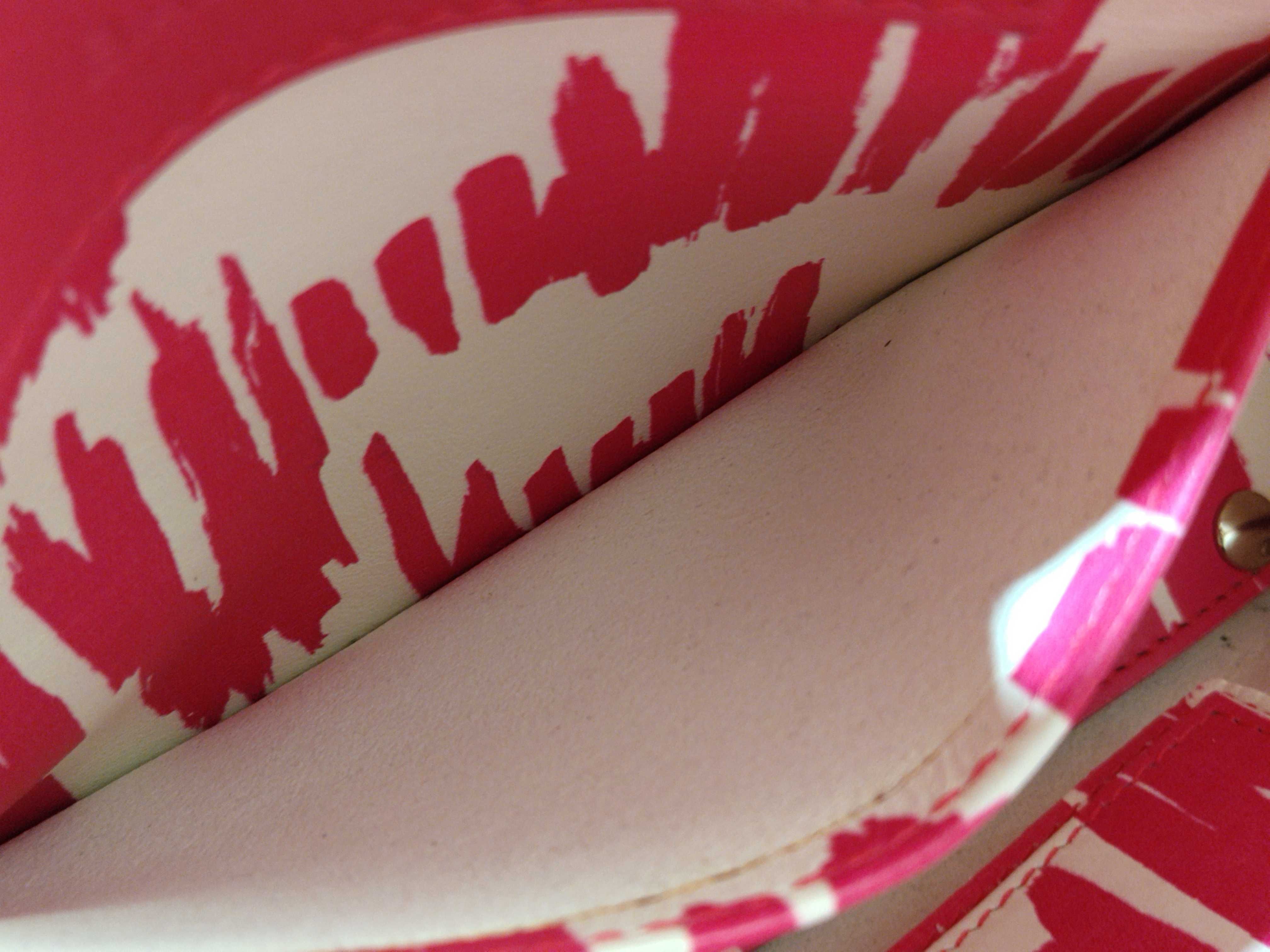 Mini Paper 2-Way Handbag, Pink x White, 338585 *Minor corner wear and stains. — view 12