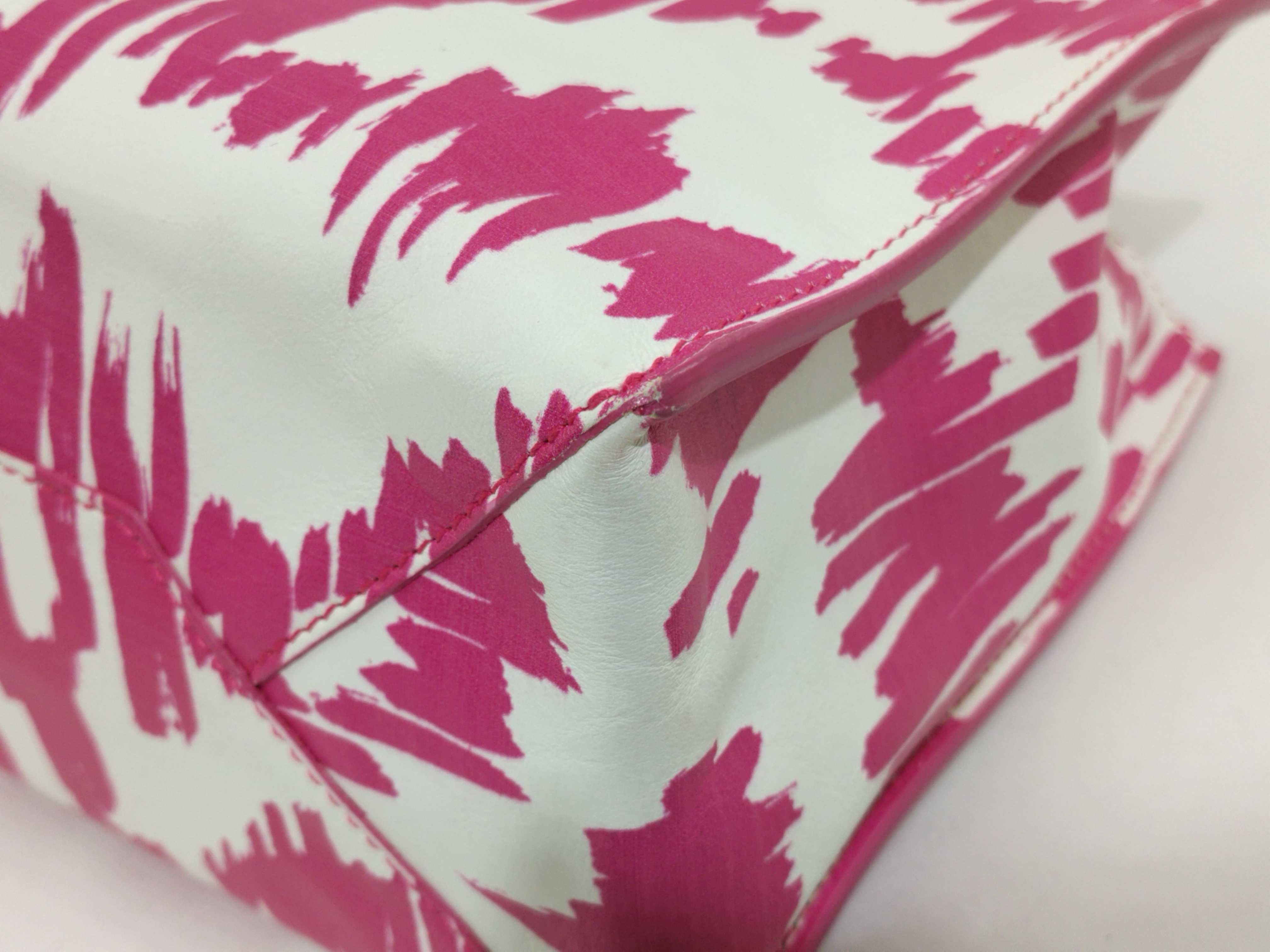 Mini Paper 2-Way Handbag, Pink x White, 338585 *Minor corner wear and stains. — view 4