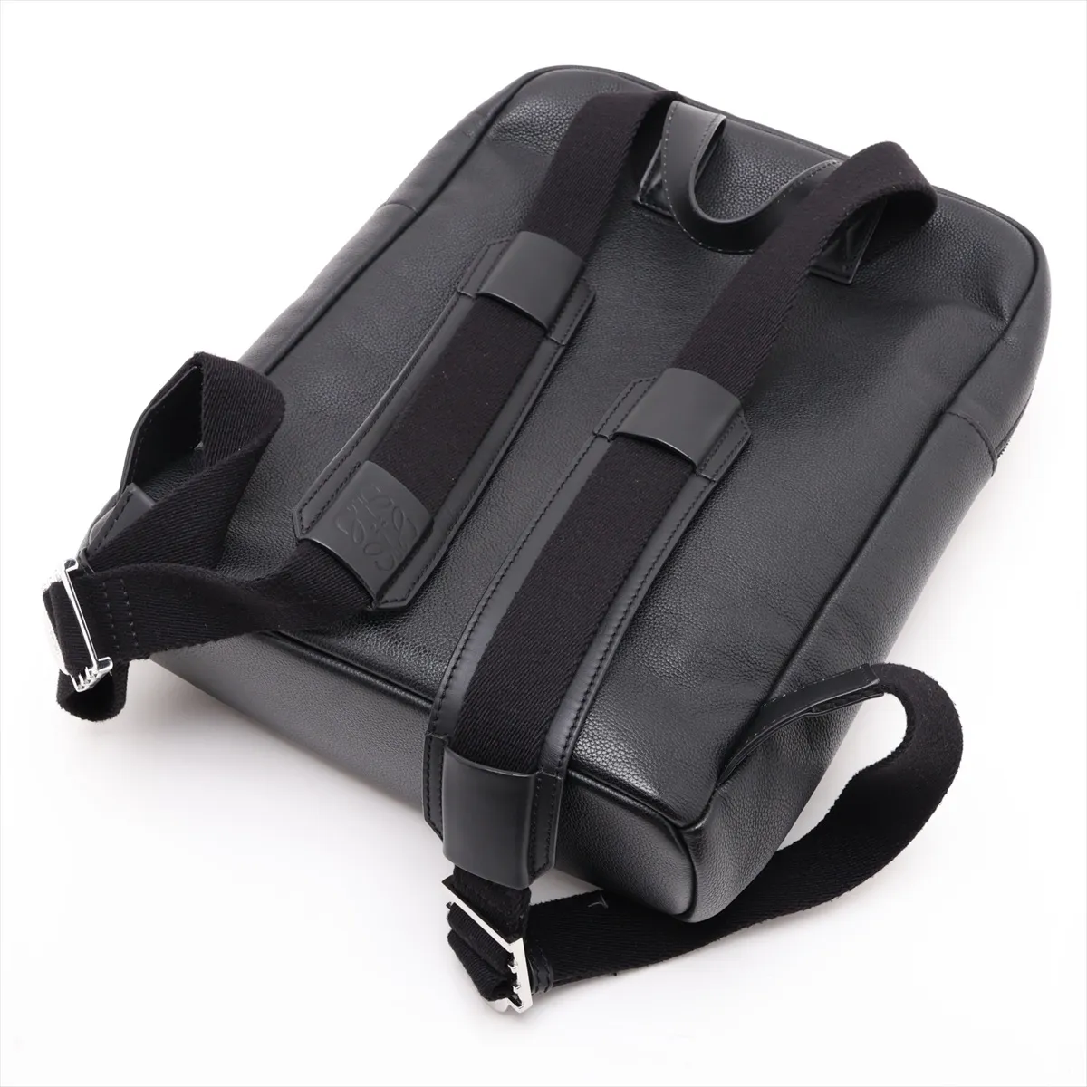 Military Leather Backpack/Rucksack, Black — view 5