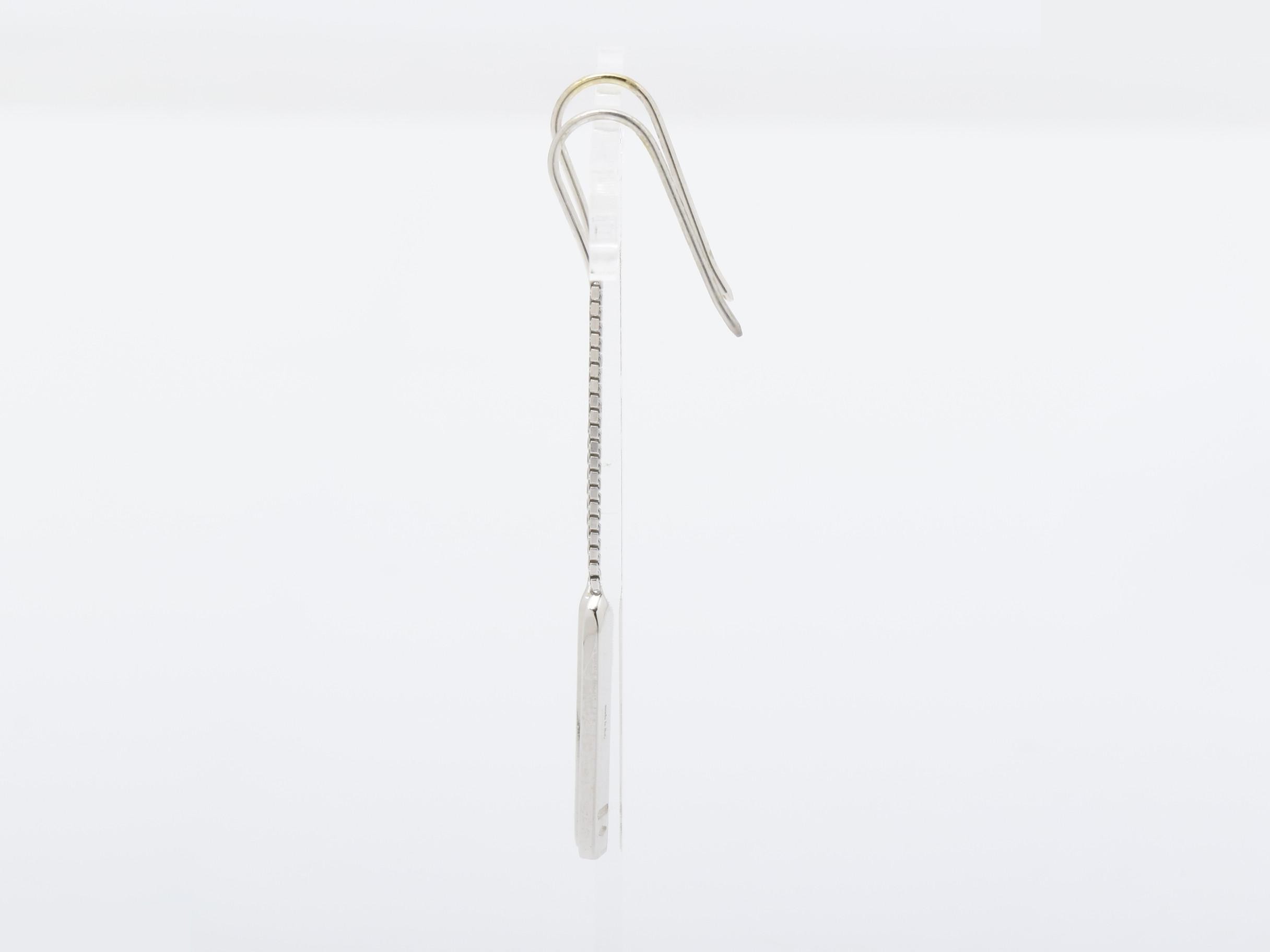 Lariat Earrings, 750WG, 3.5g — view 5