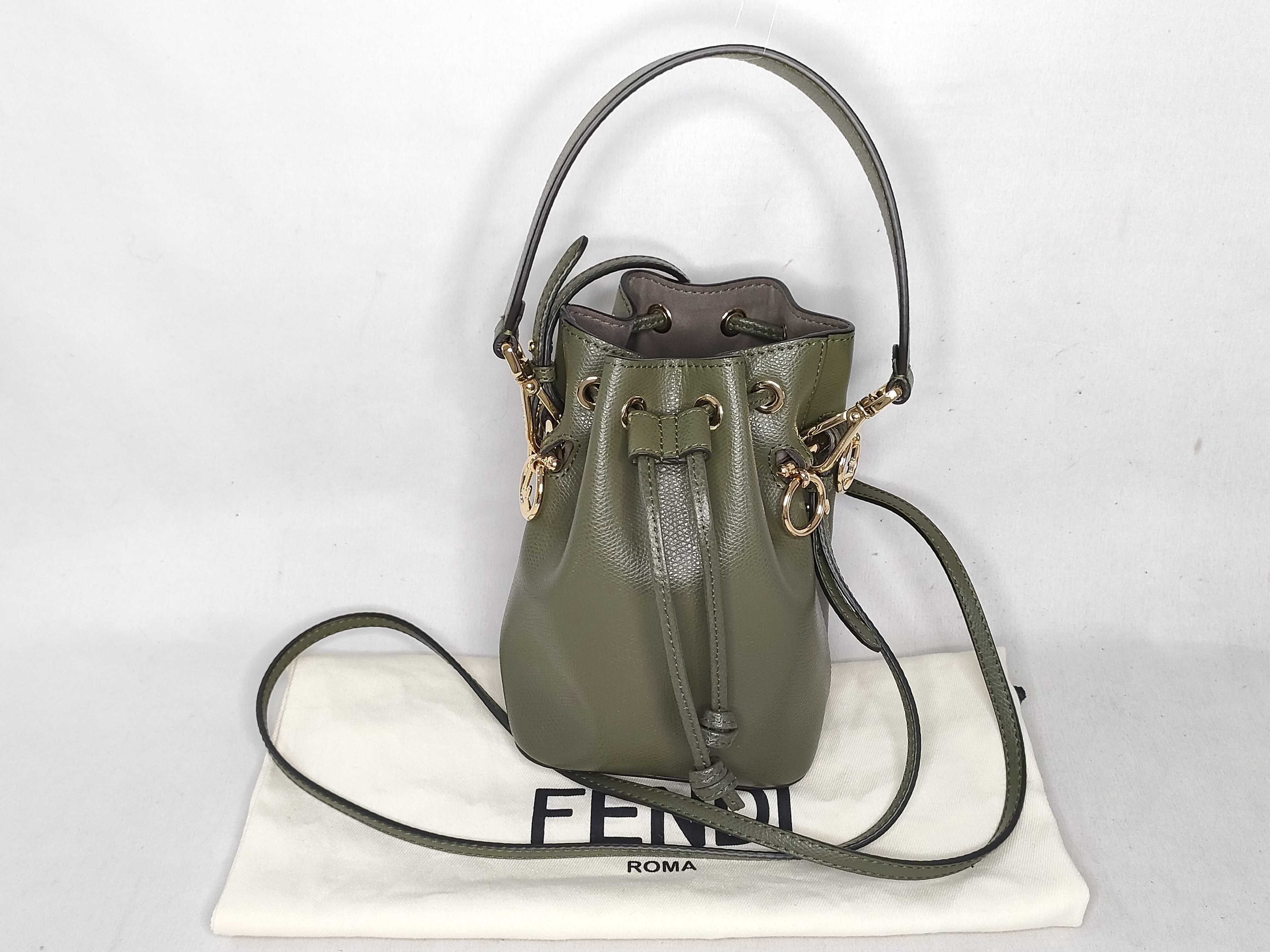 Montresor Mini Leather 2-Way Shoulder Bag, Green Handbag
