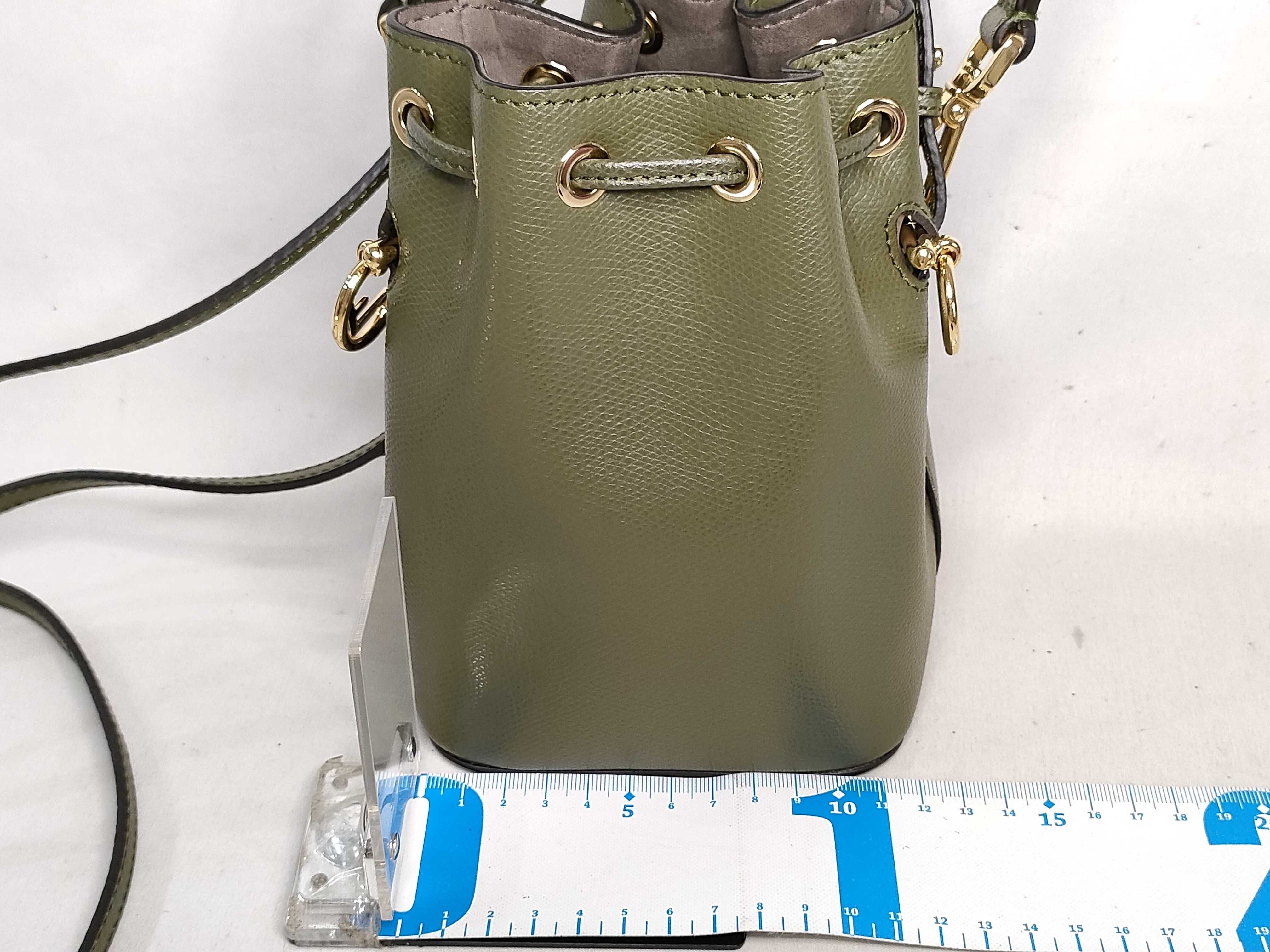Montresor Mini Leather 2-Way Shoulder Bag, Green Handbag — view 2