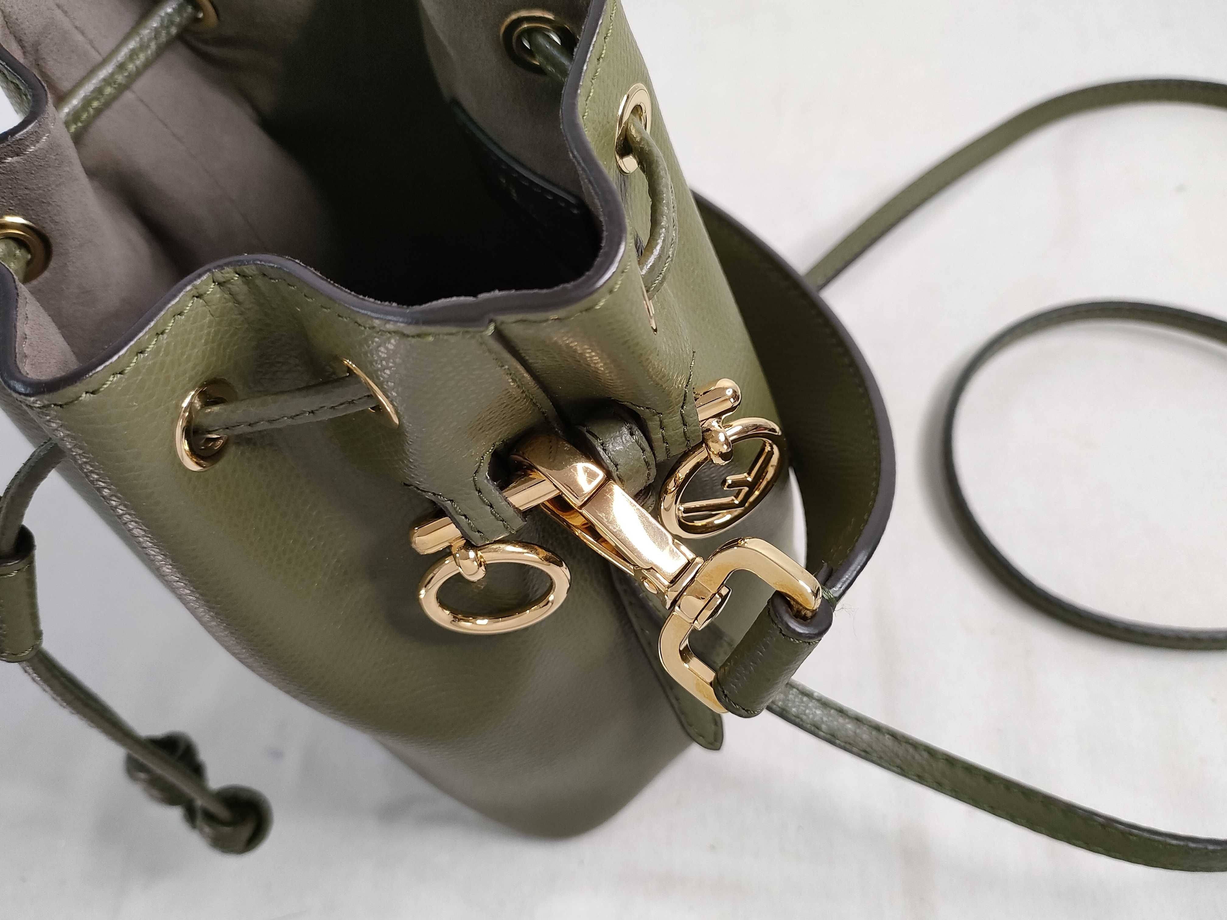 Montresor Mini Leather 2-Way Shoulder Bag, Green Handbag — view 14
