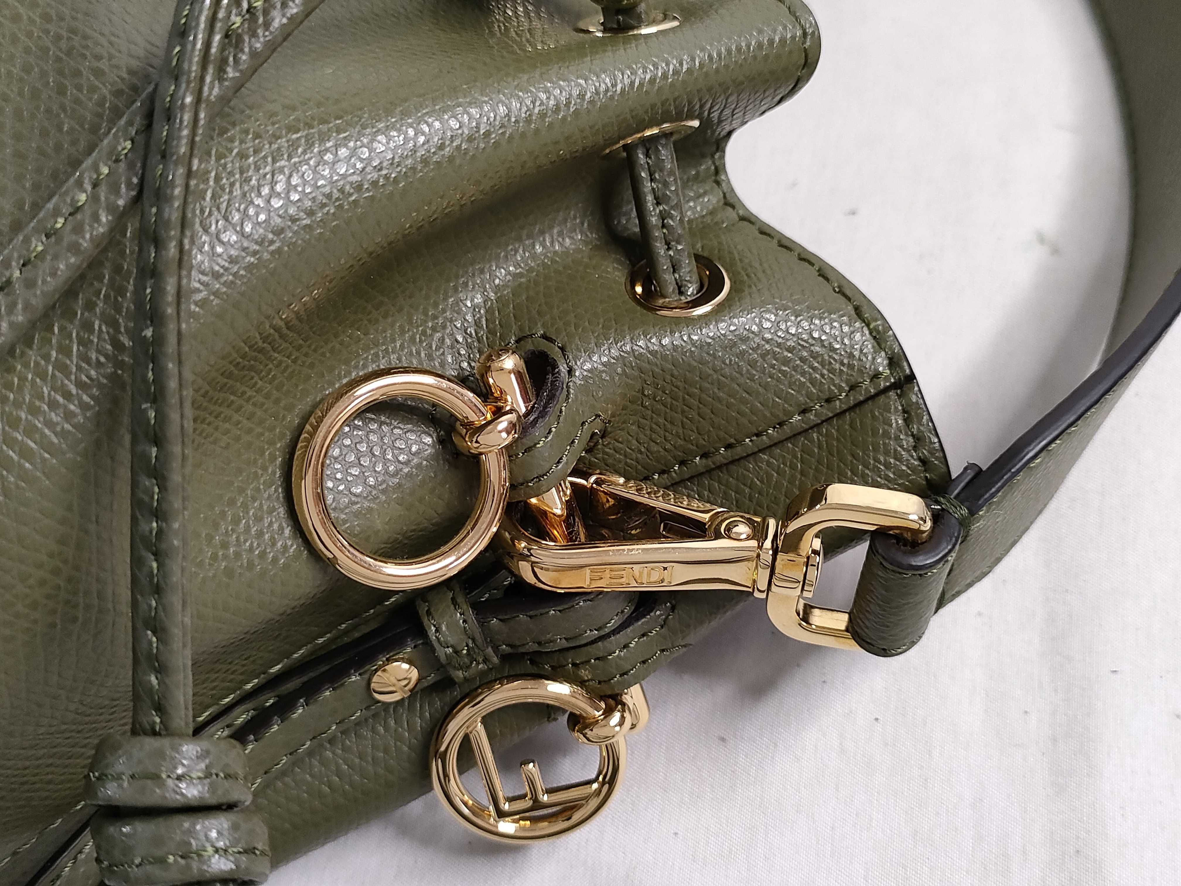 Montresor Mini Leather 2-Way Shoulder Bag, Green Handbag — view 5